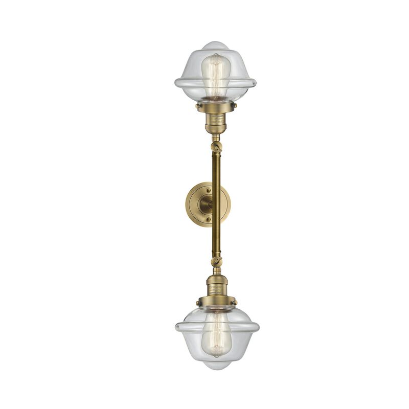 Bruno Marashlian Small Oxford 17 Inch 2 Light Bath Vanity Light by Innovations Lighting