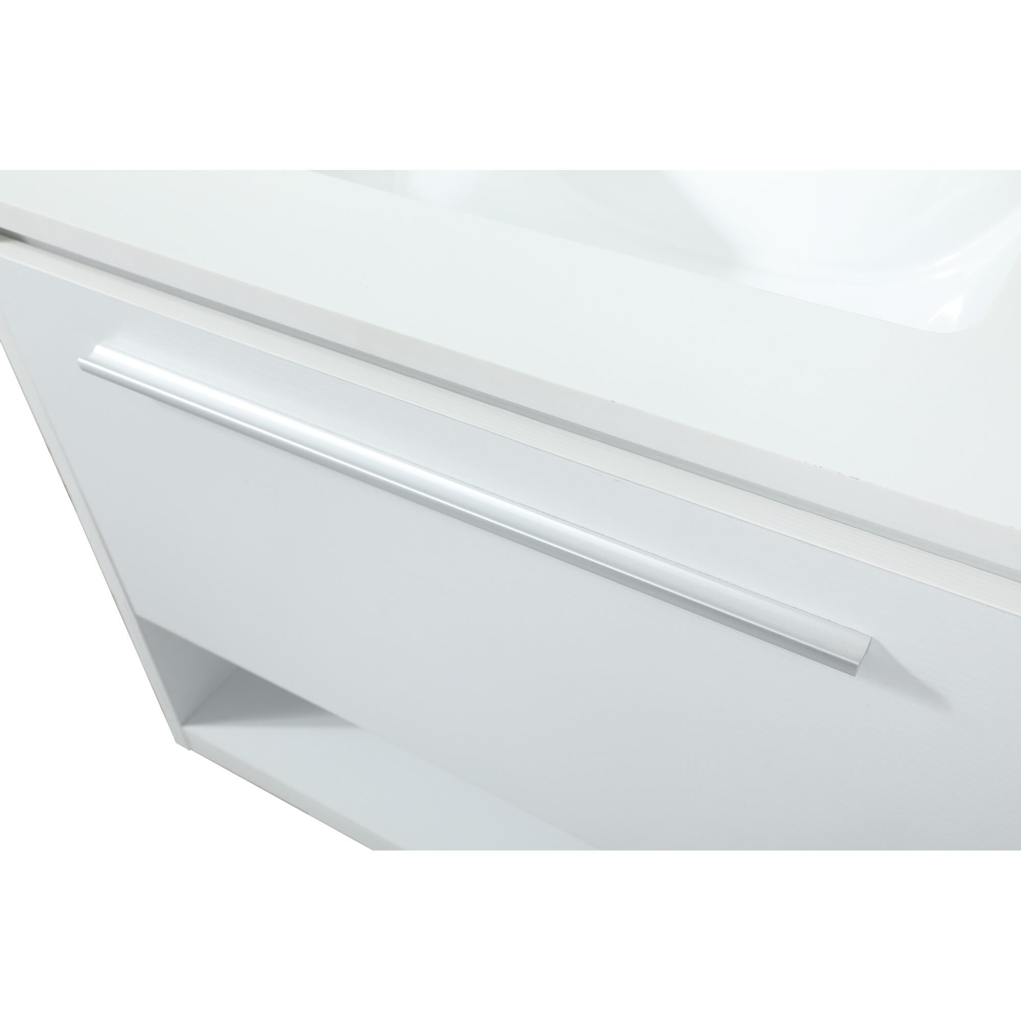 Shown in White finish