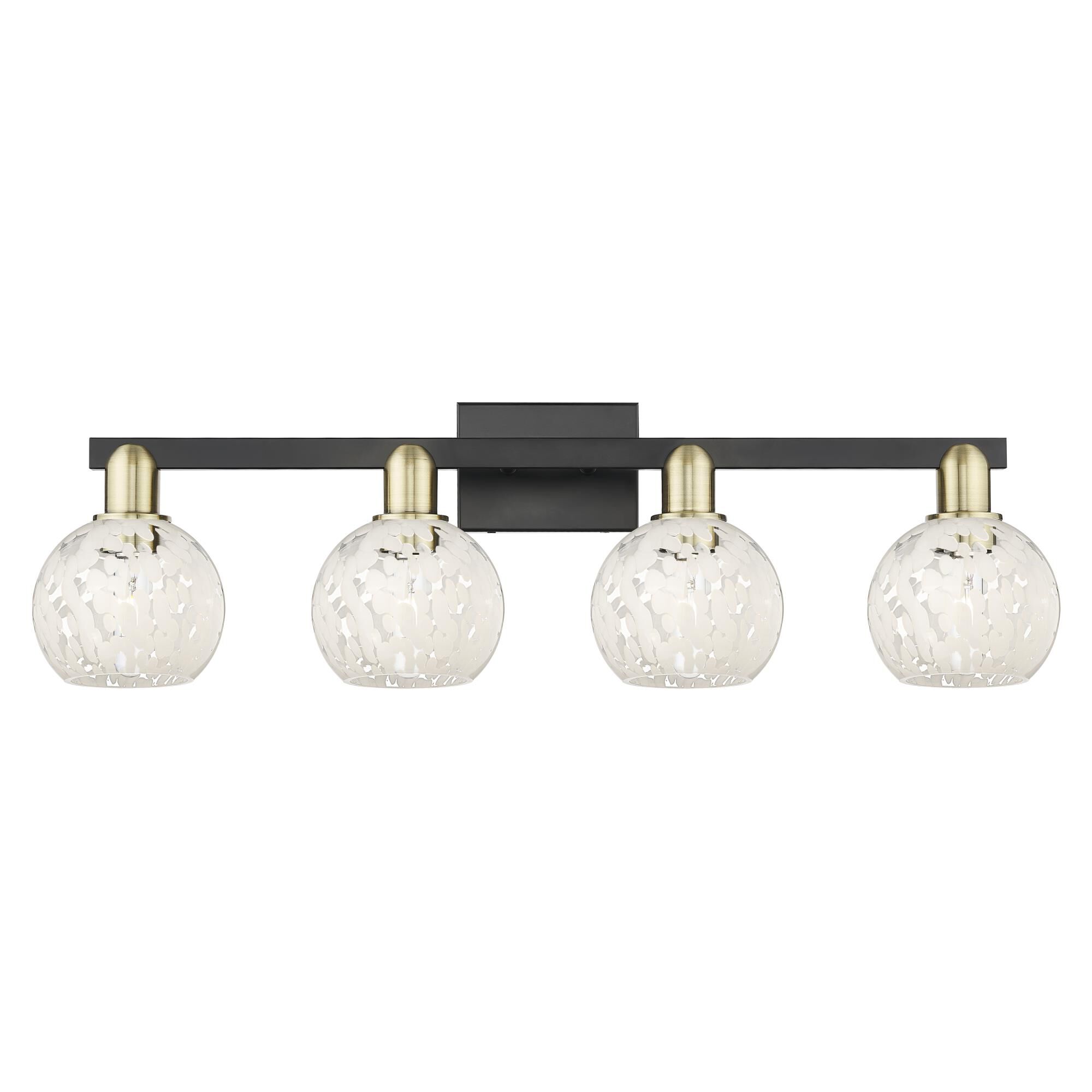 Bruno Marashlian White Mouchette 33 Inch Bath Vanity Light by Innovations Lighting