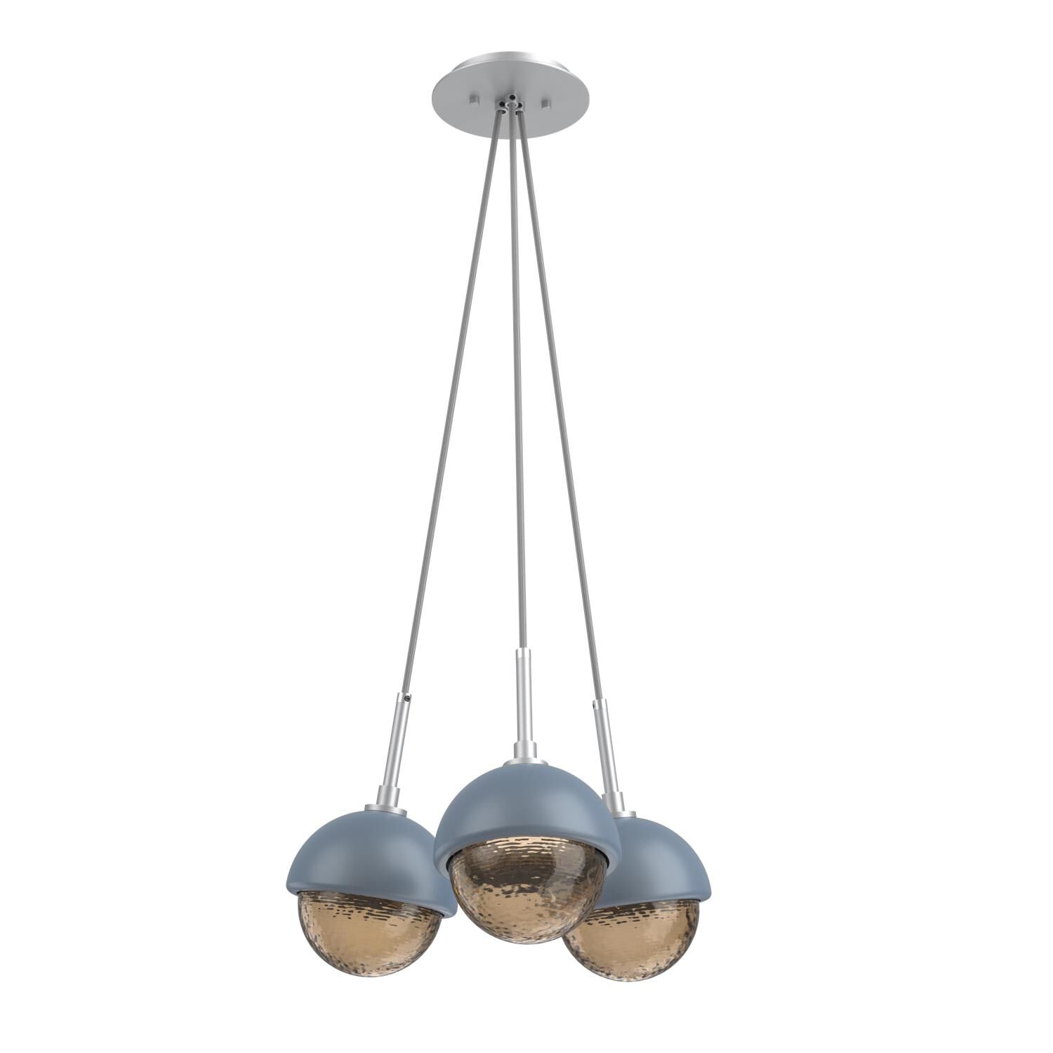 Levi Wilson Cabochon 13 Inch Multi Pendant Light by Hammerton Studio