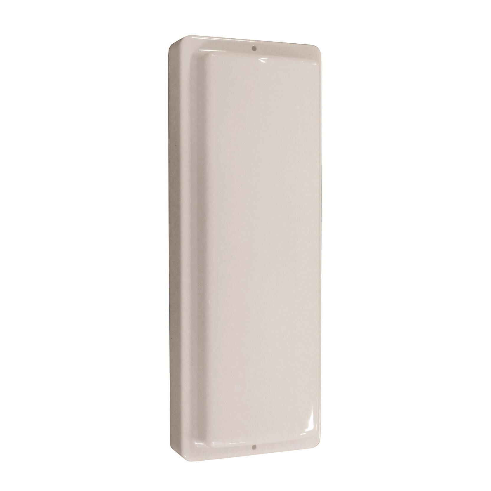 Shown in White finish and White Polycarbonate glass and No Accent accent