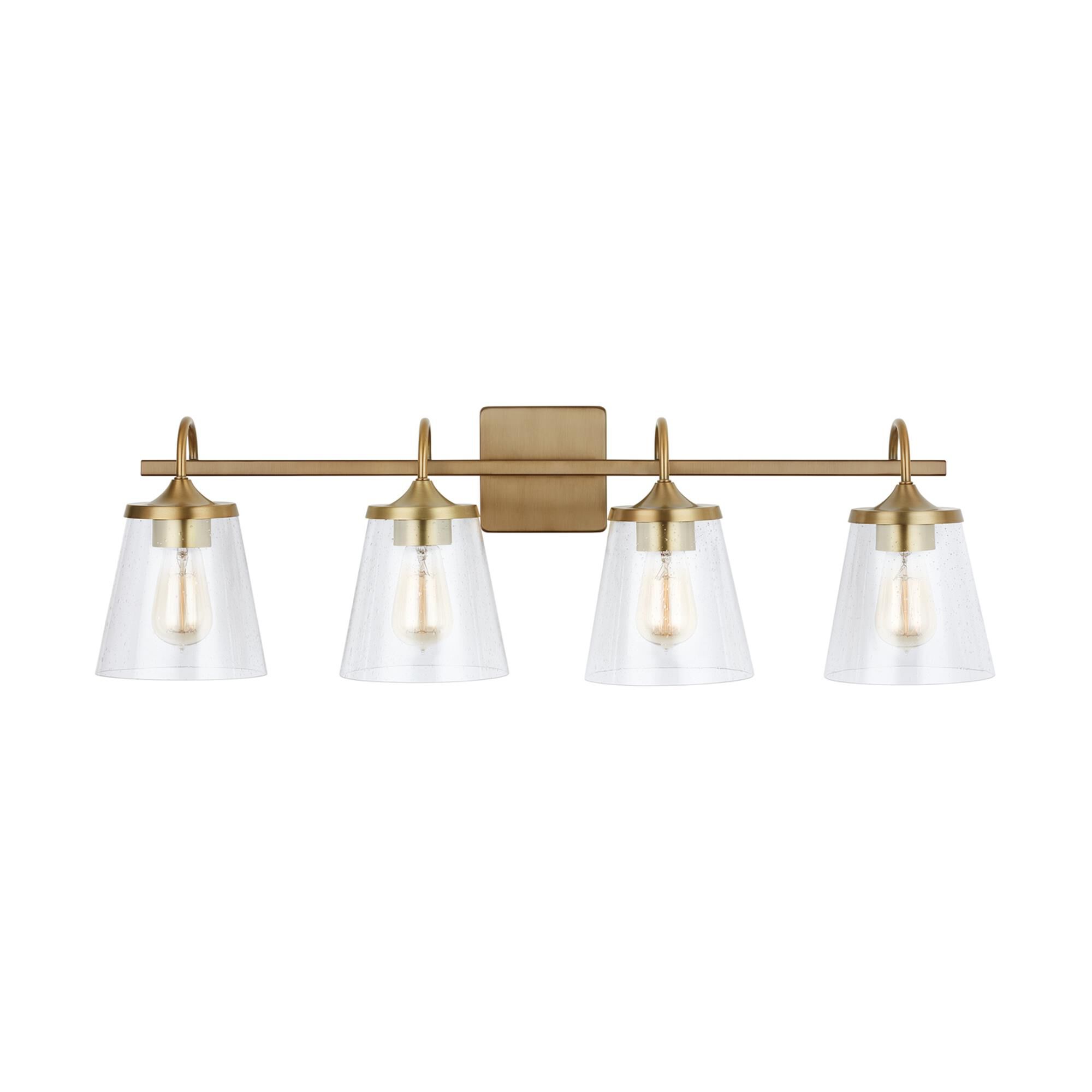 Shown in Aged Brass finish and 496 glass