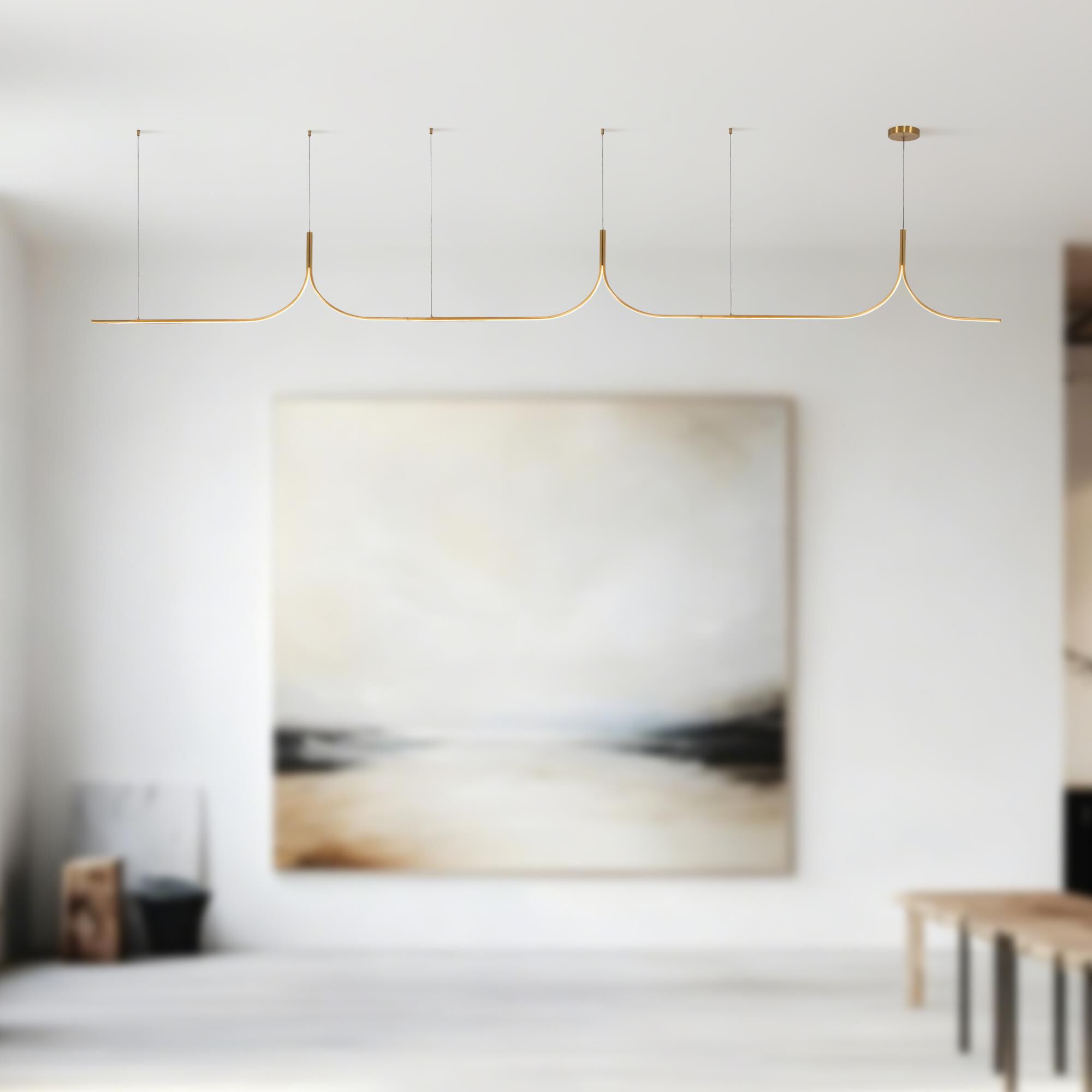 Branch Creative Thread 177 Inch Linear Suspension Light by Kuzco Lighting