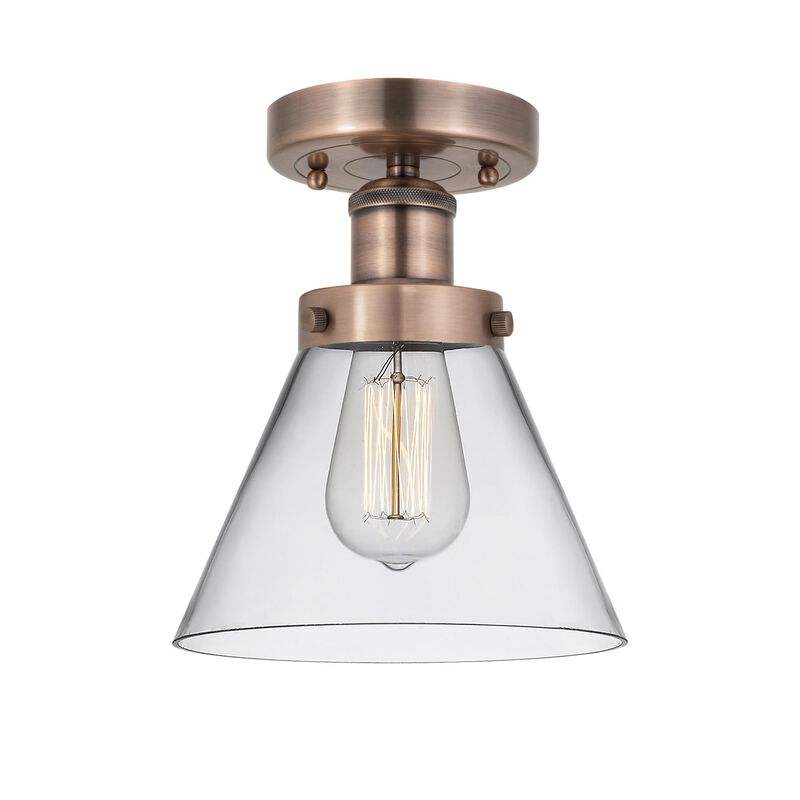 Bruno Marashlian Cone 7 Inch 1 Light Semi Flush Mount by Innovations Lighting
