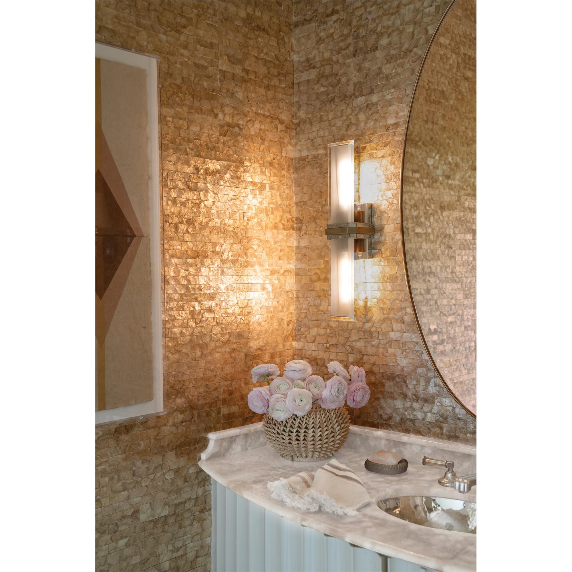 Kipton Large 2 Light Wall Sconce,
