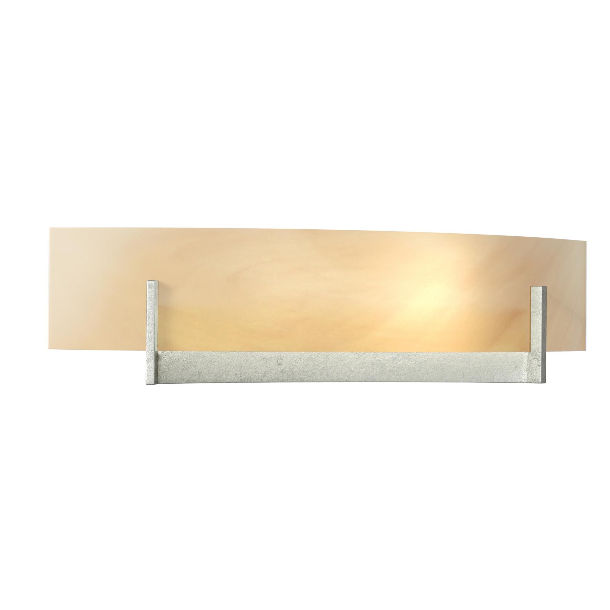 Shown in Sterling finish and Amber Swirl glass