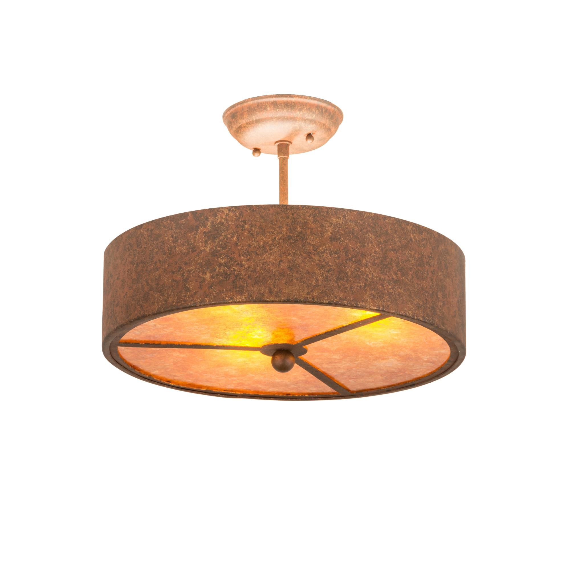 Starry 15 Inch 3 Light Semi Flush Mount by Meyda Lighting