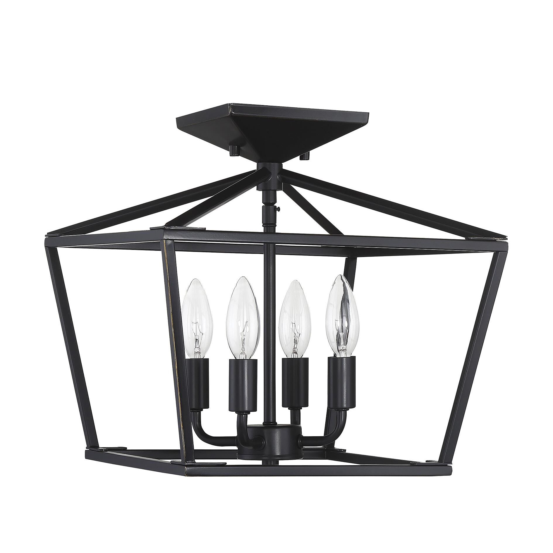 Townsend 13 Inch 4 Light Semi Flush Mount by Savoy House