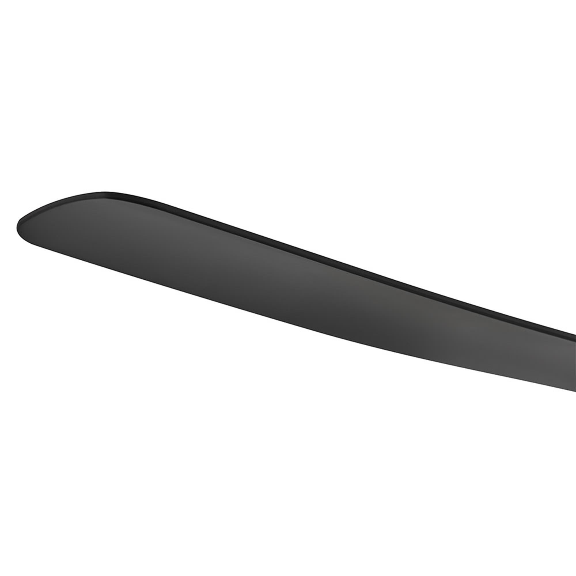 Shown in Matte Black finish and White Polycarbonate glass and Walnut accent