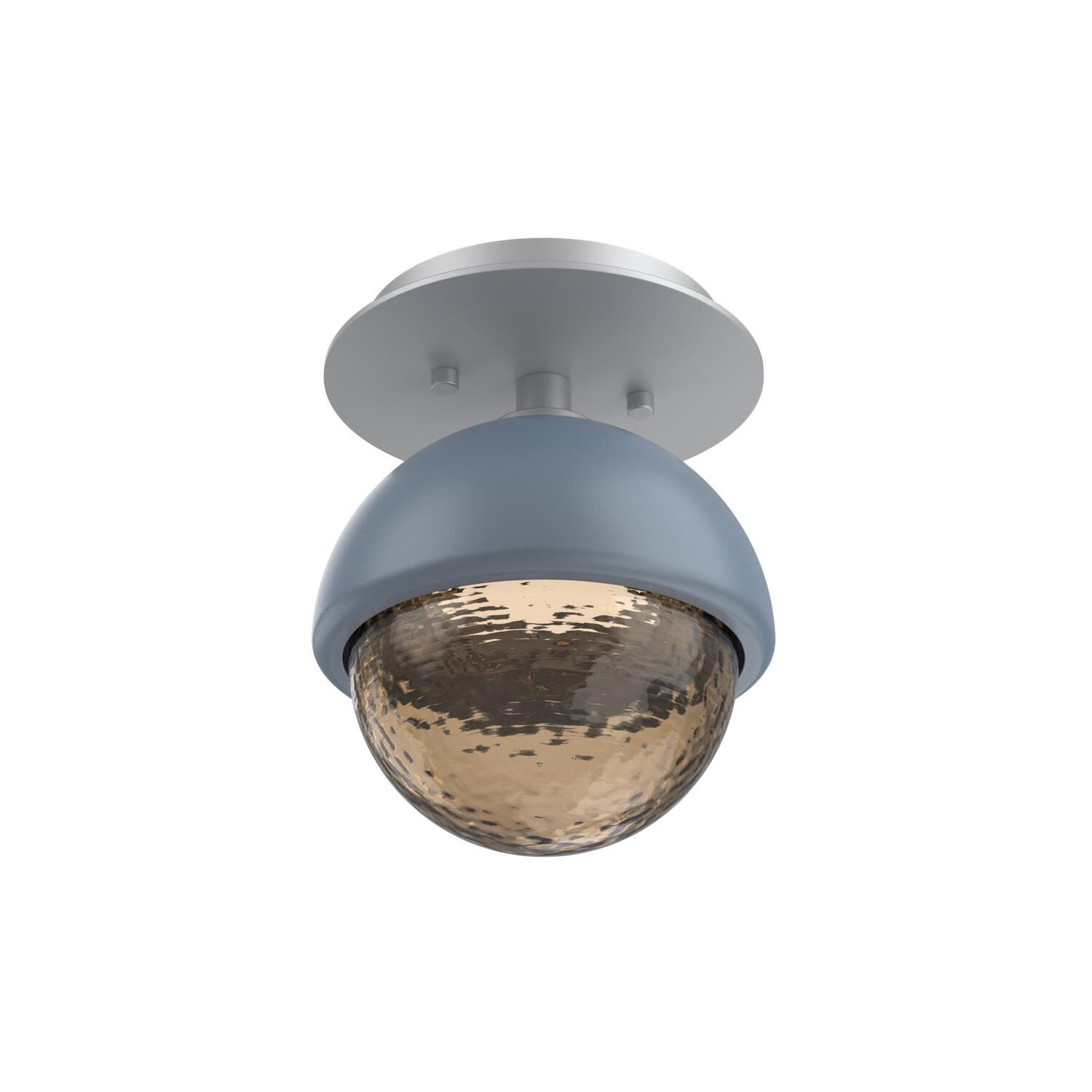 Shown in Classic Silver finish and Bronze glass and Poppy Blue accent