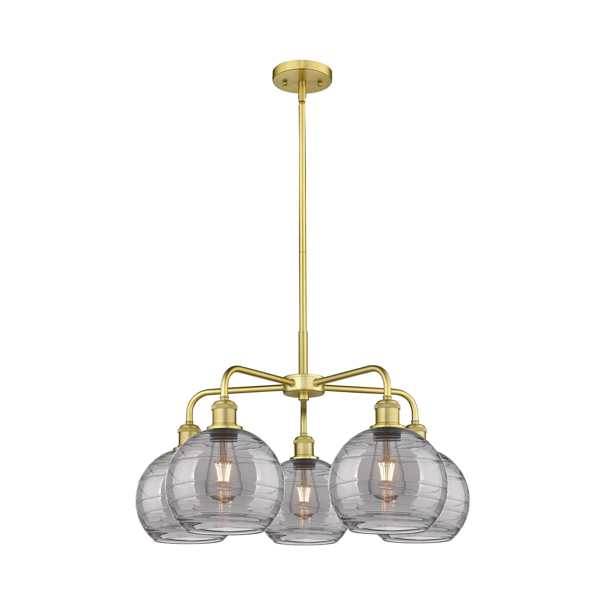 Bruno Marashlian Athens Deco Swirl Chandelier by Innovations Lighting