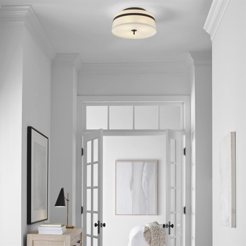 Alexa Hampton Cordtlandt 19 Inch 3 Light Semi Flush Mount by Visual Comfort Studio