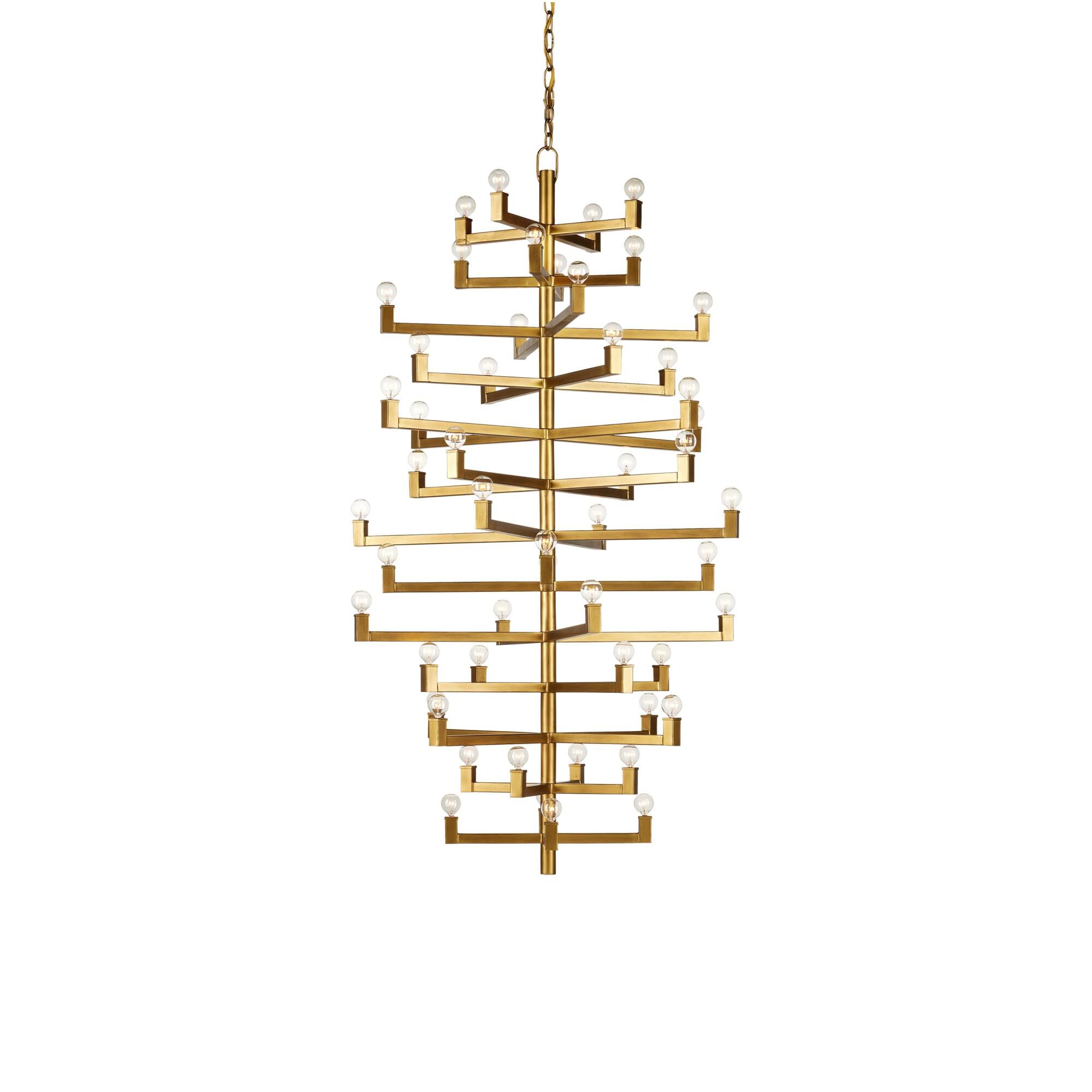 Andre 39 Inch 52 Light Chandelier by Currey and Company