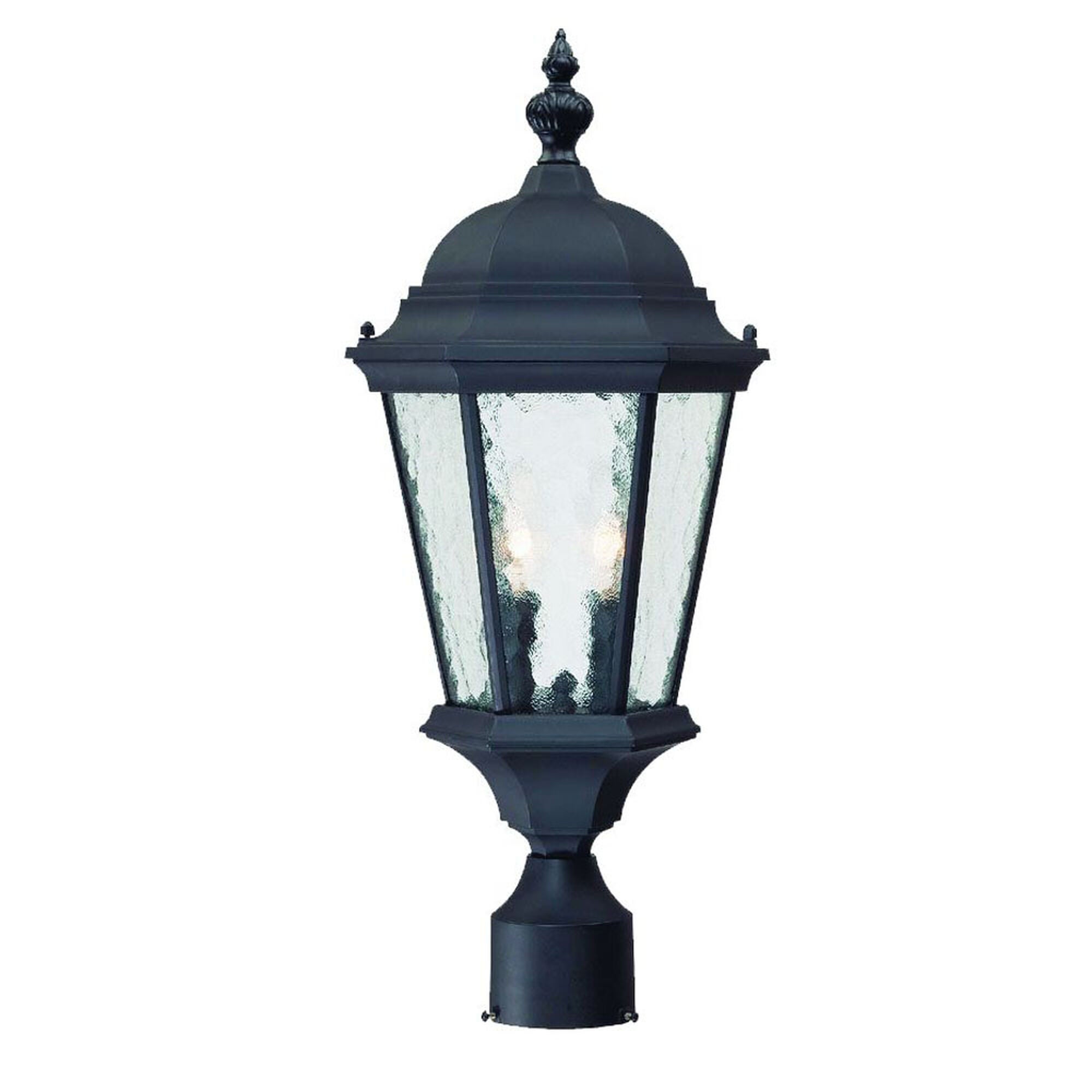 Shown in Matte Black finish and Clear glass and Clear Glass Panes shade