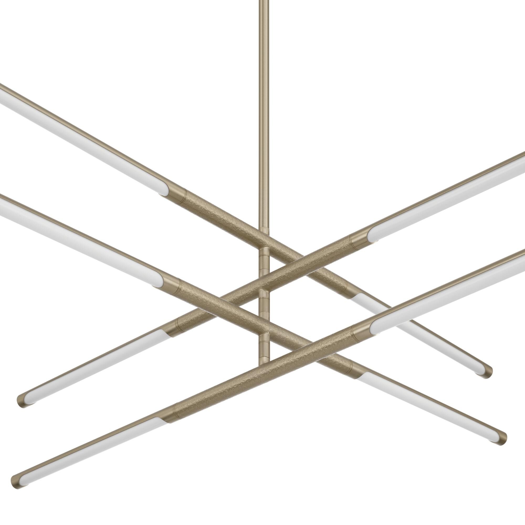 Shown in Champagne Gold finish and White glass