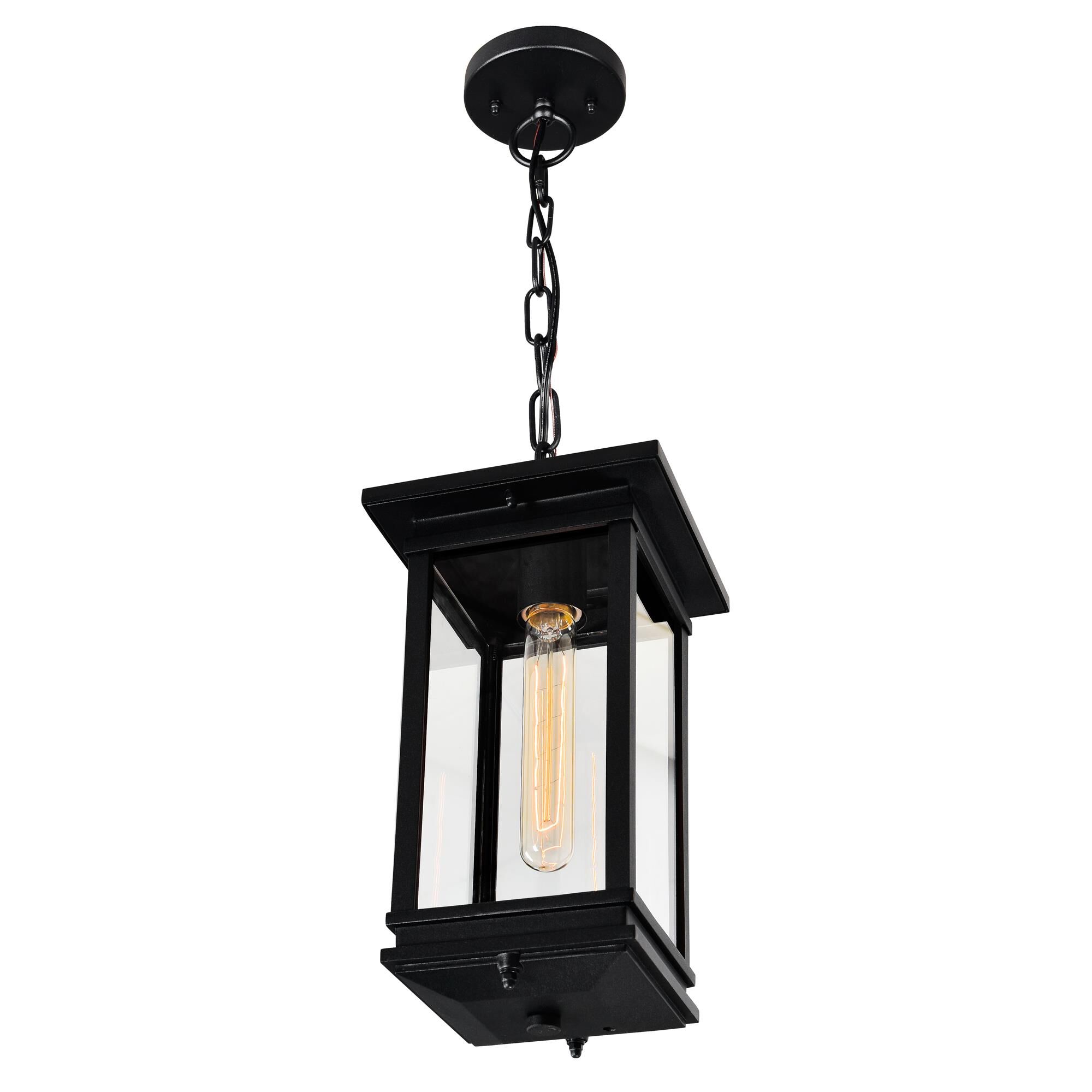 CWI Lighting Oakwood 15 Inch Tall Outdoor Hanging Lantern