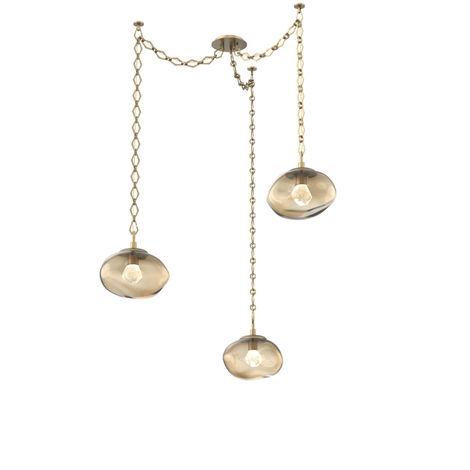 Shown in Gilded Brass finish and Zircon Bronze glass