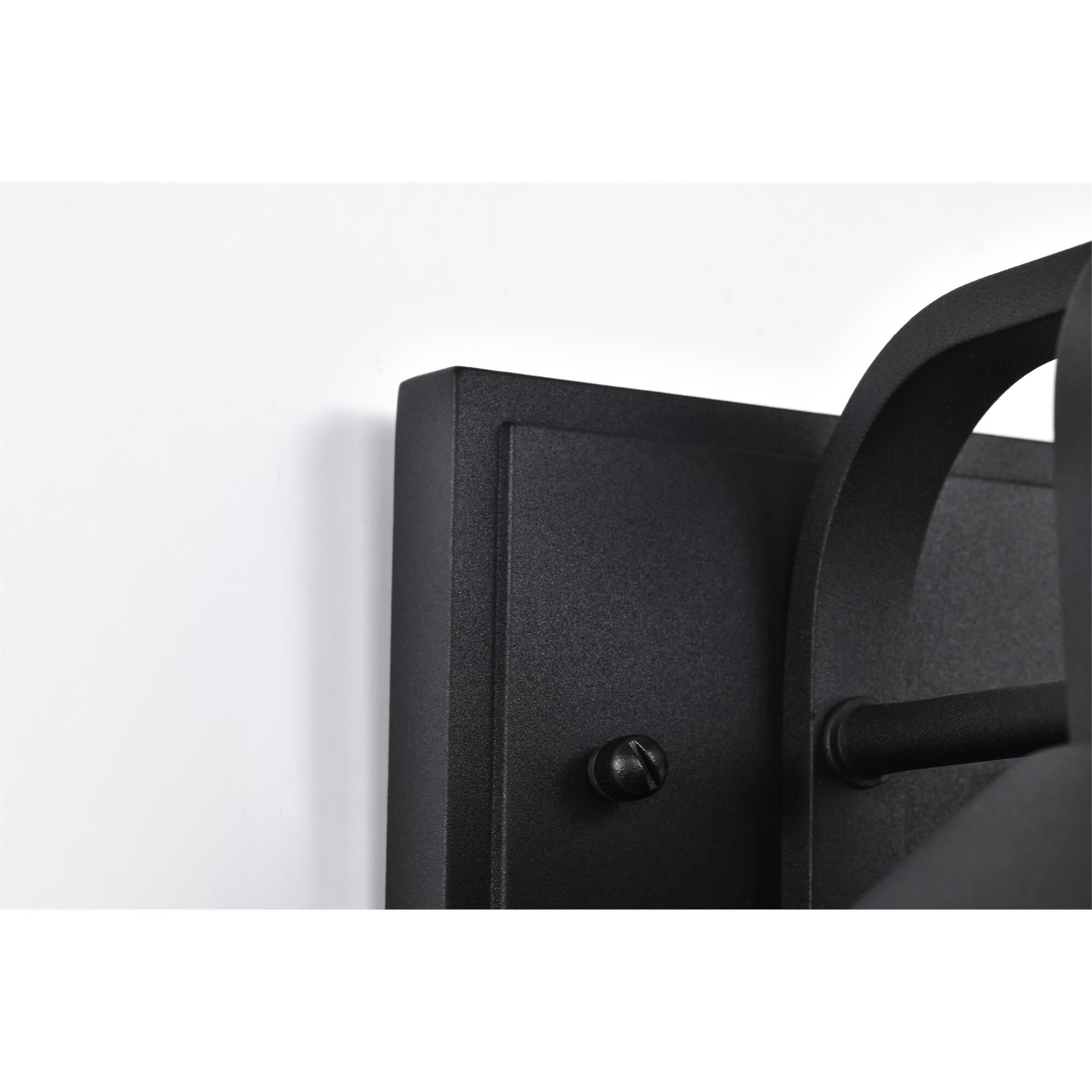 Shown in Black finish and Clear Seeded glass