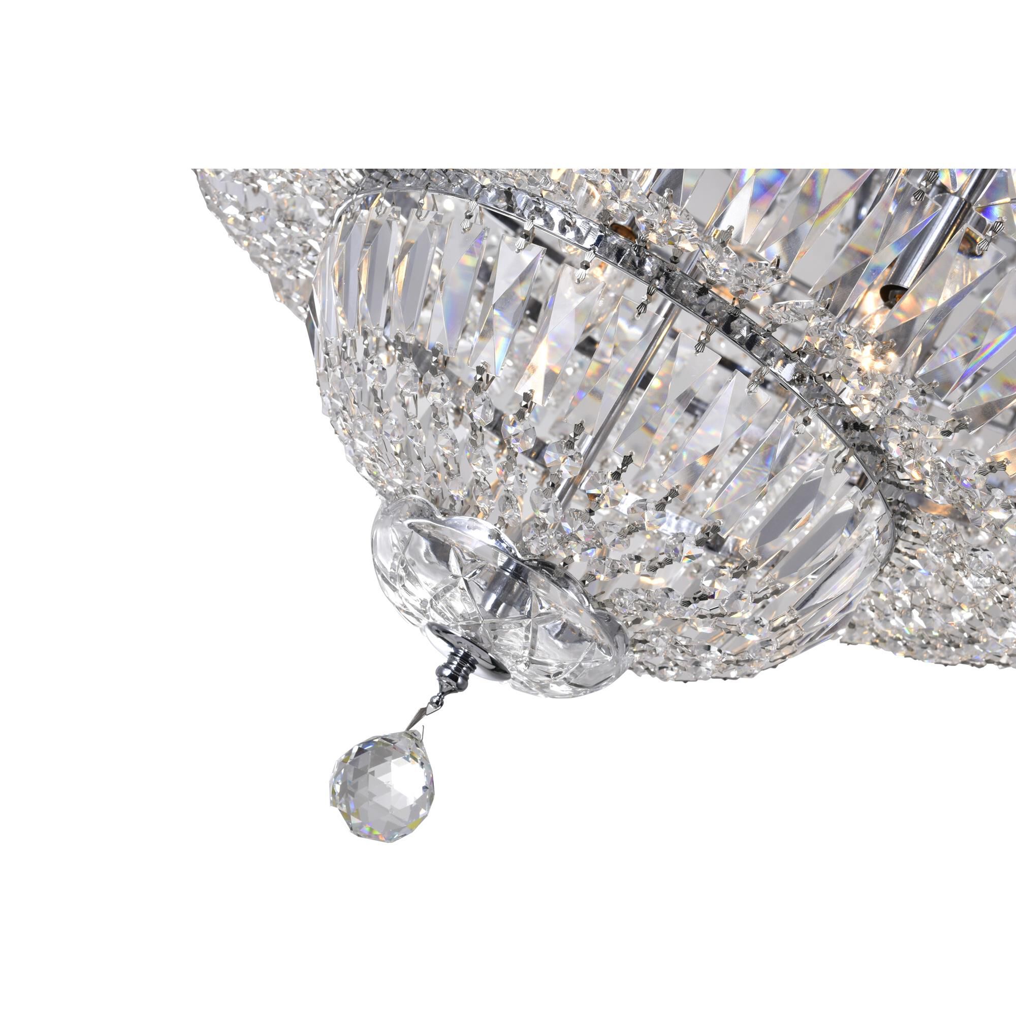 Shown in Chrome finish and K9 Clear crystal