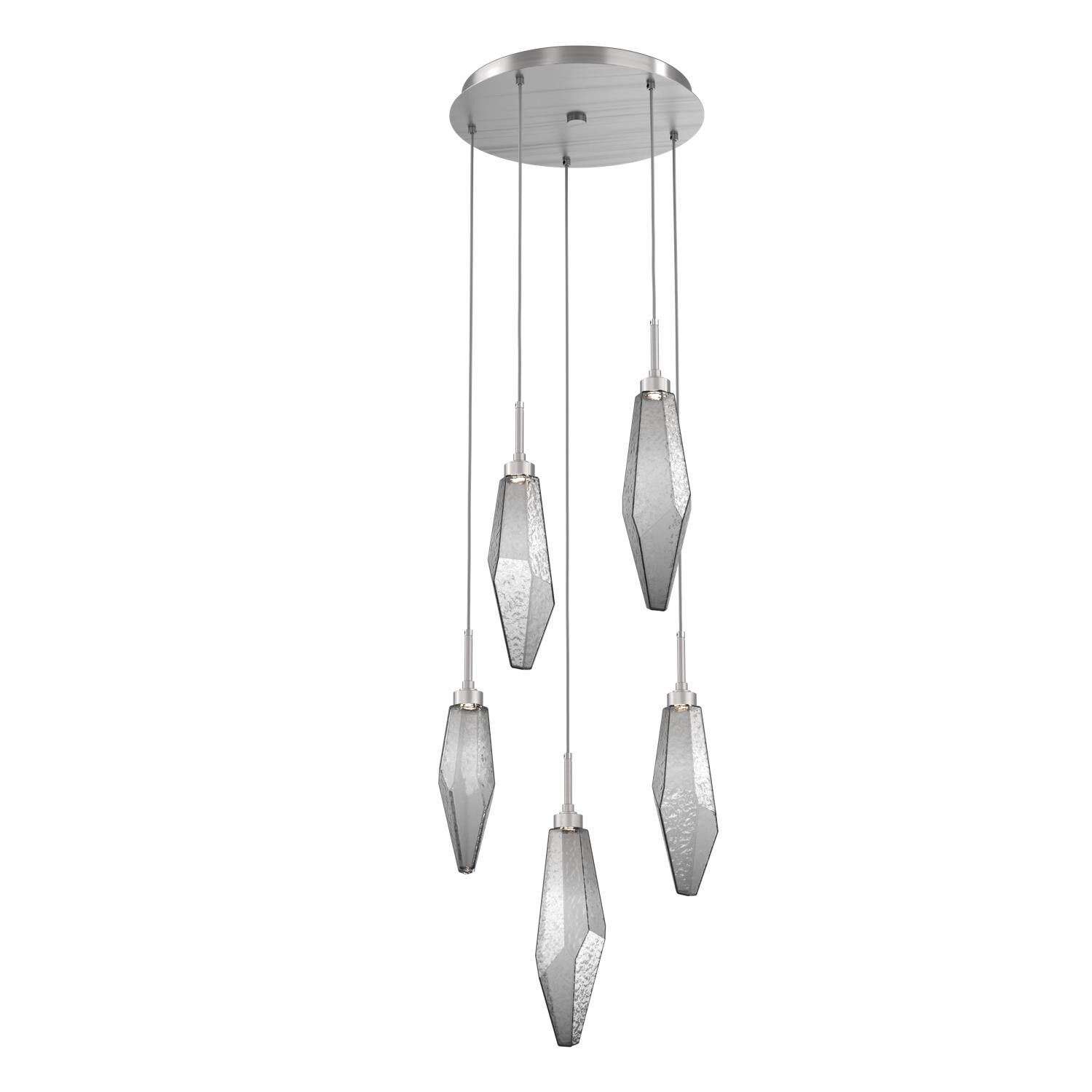 Rock Crystal Multi Light Pendant by Hammerton Studio