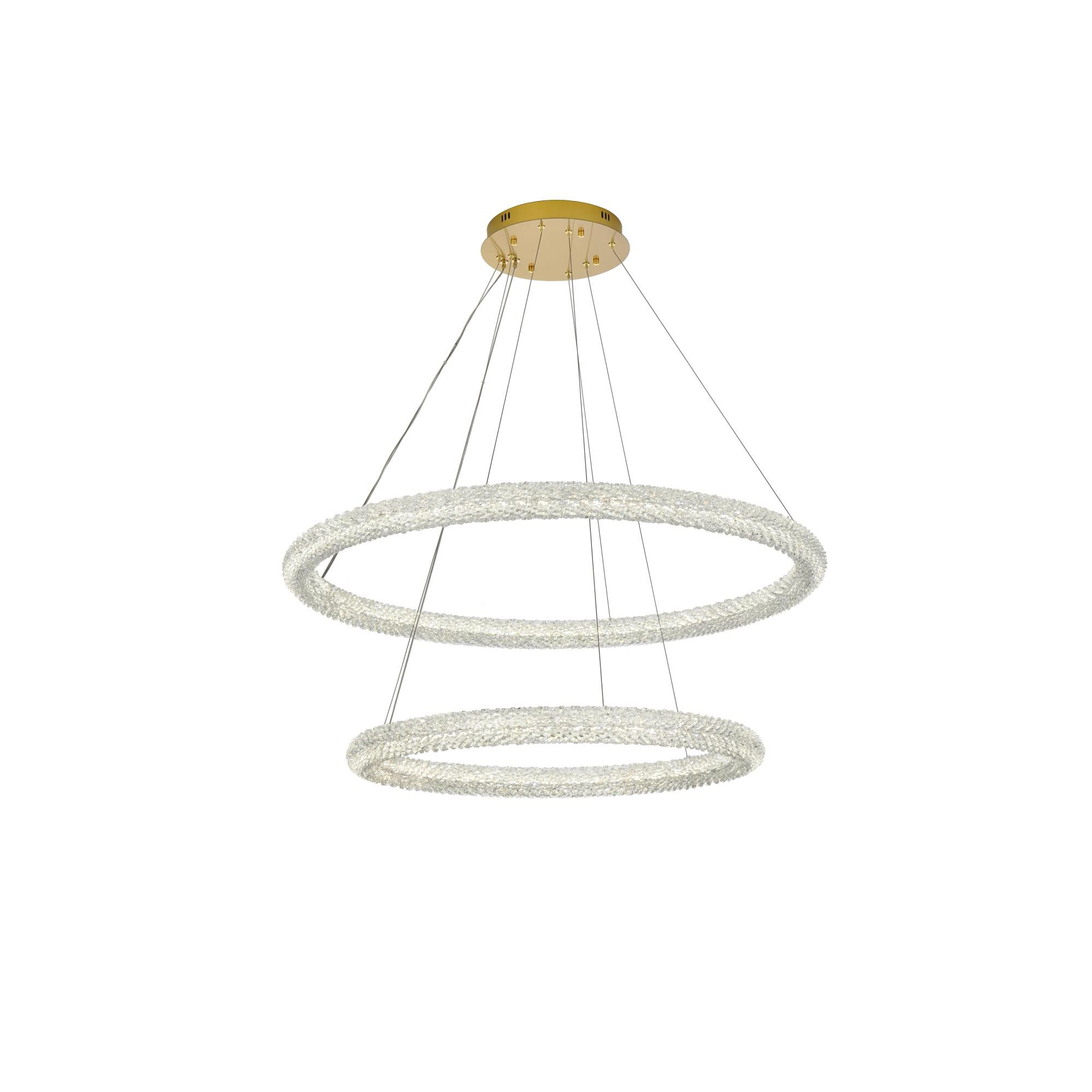 Shown in Satin Gold finish and Rc crystal