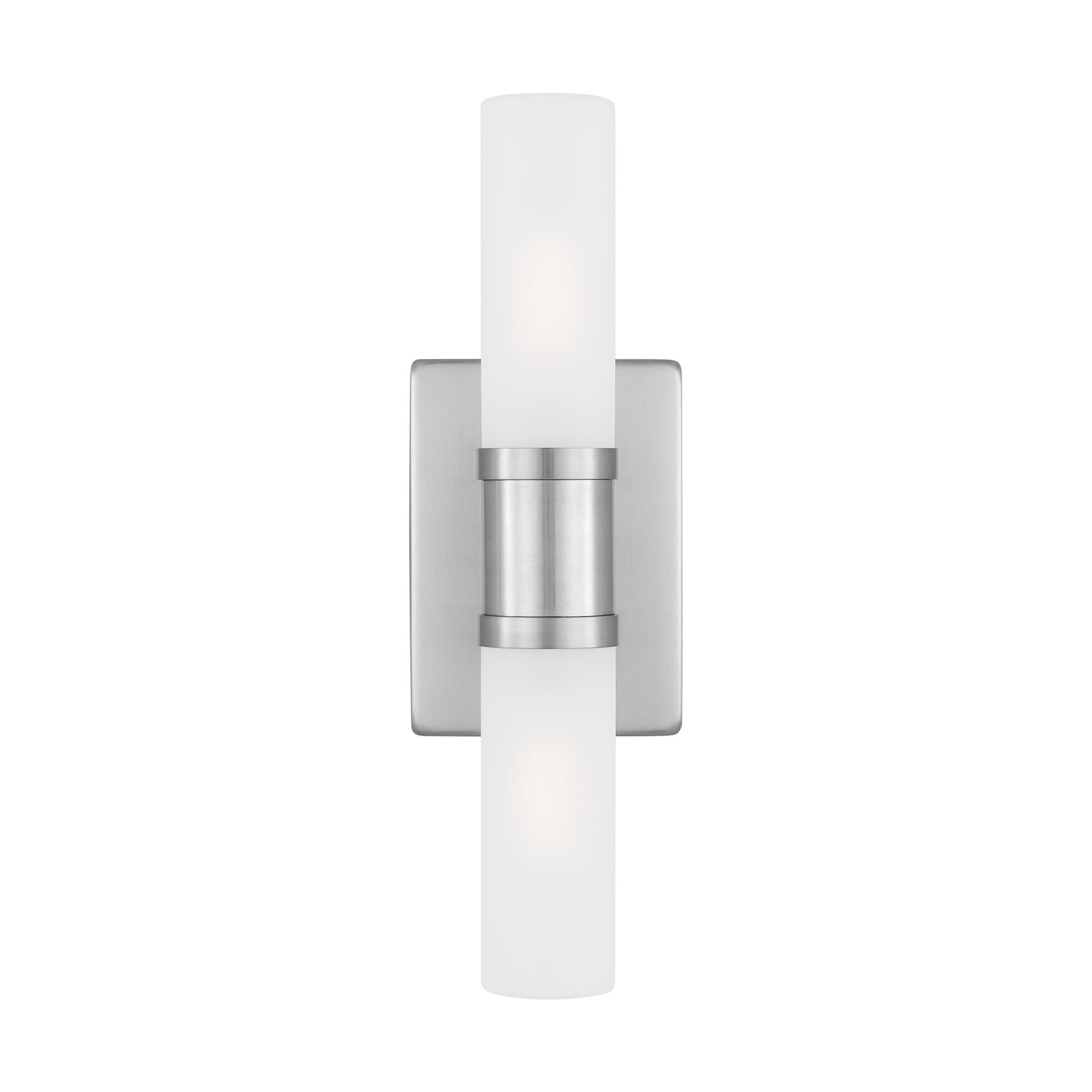Shown in Brushed Nickel Silver finish and Satin Etched glass and Satin Etched Glass s shade