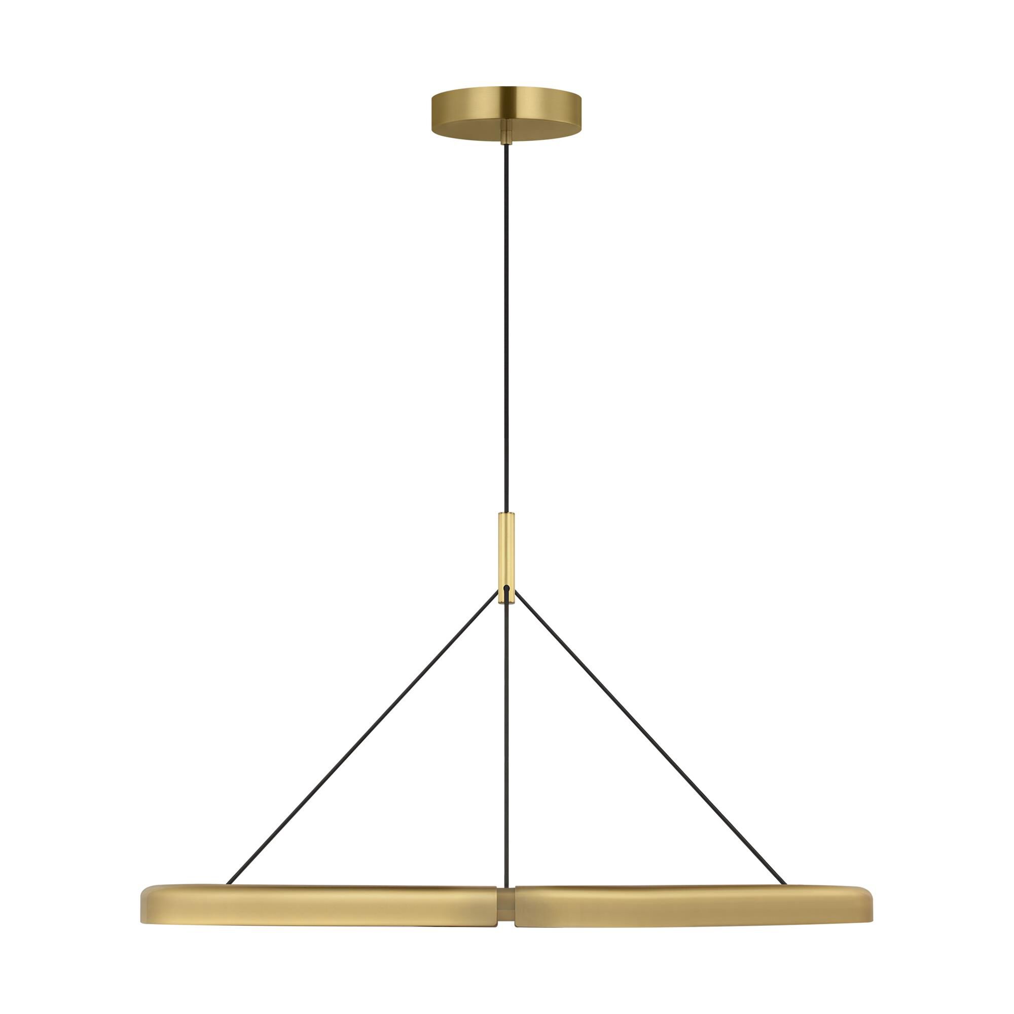 Shown in Hand-Rubbed Antique Brass finish and Brass shade