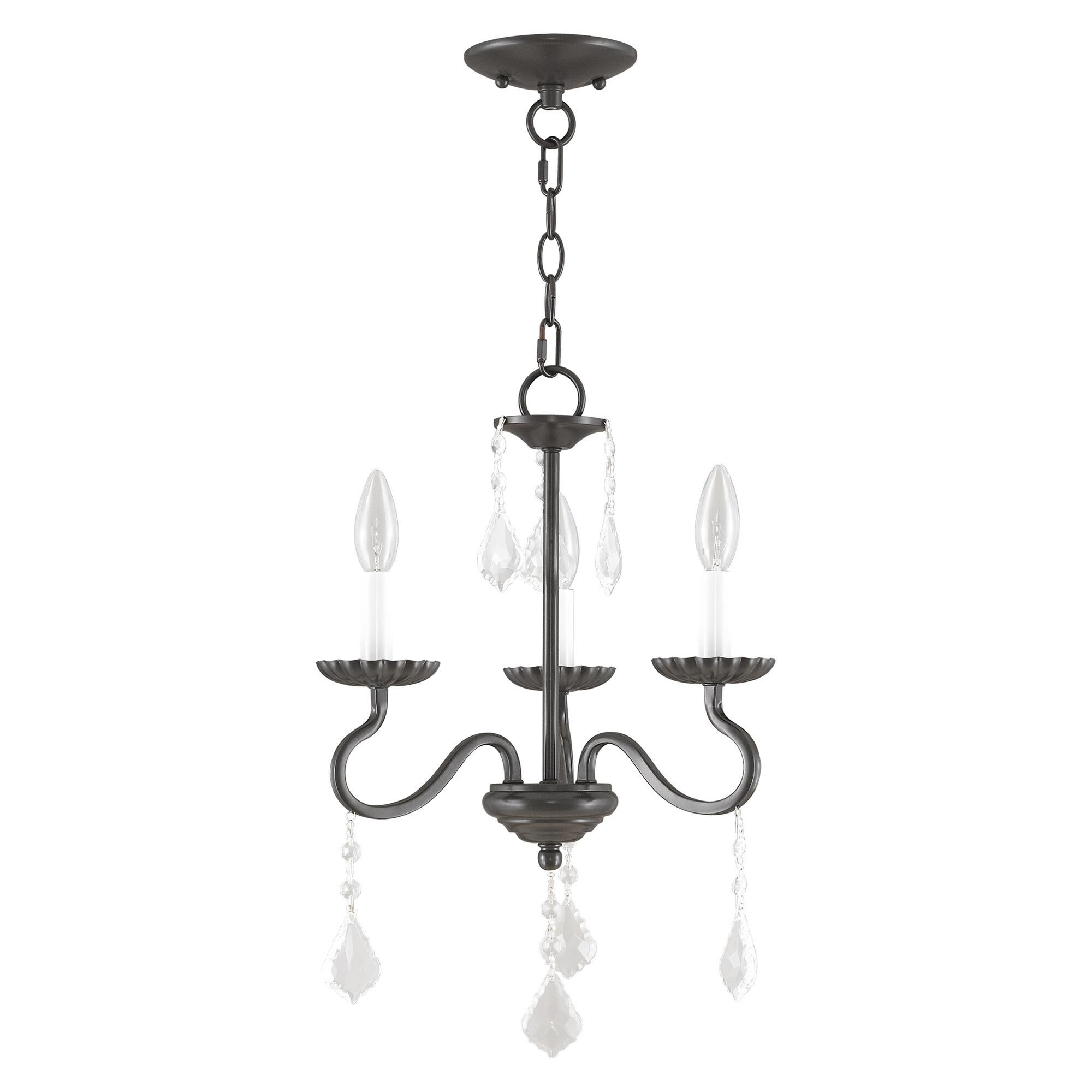 Callisto 14 Inch 3 Light Mini Chandelier by Livex Lighting