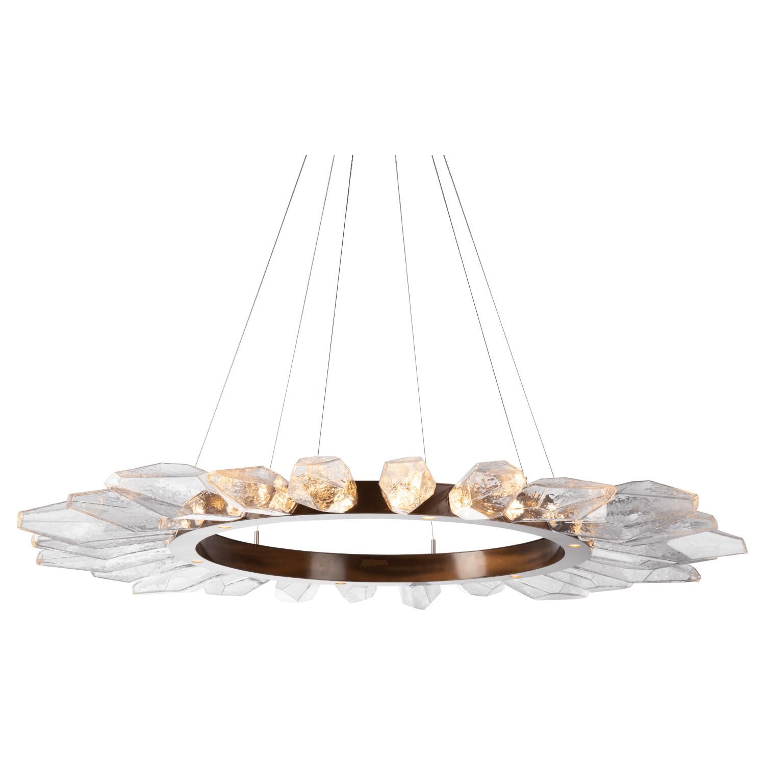 Rock Crystal 56 Inch 30 Light LED Chandelier by Hammerton Studio