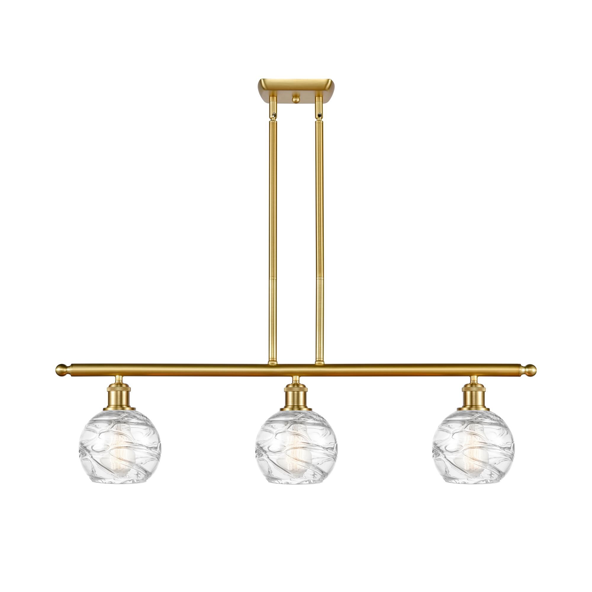 Bruno Marashlian Athens Deco Swirl 36 Inch Linear Suspension Light by Innovations Lighting