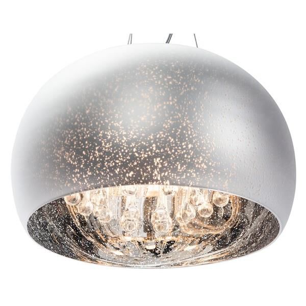 Shown in Reactive Grey finish and Chromed glass and Single Lamp accent