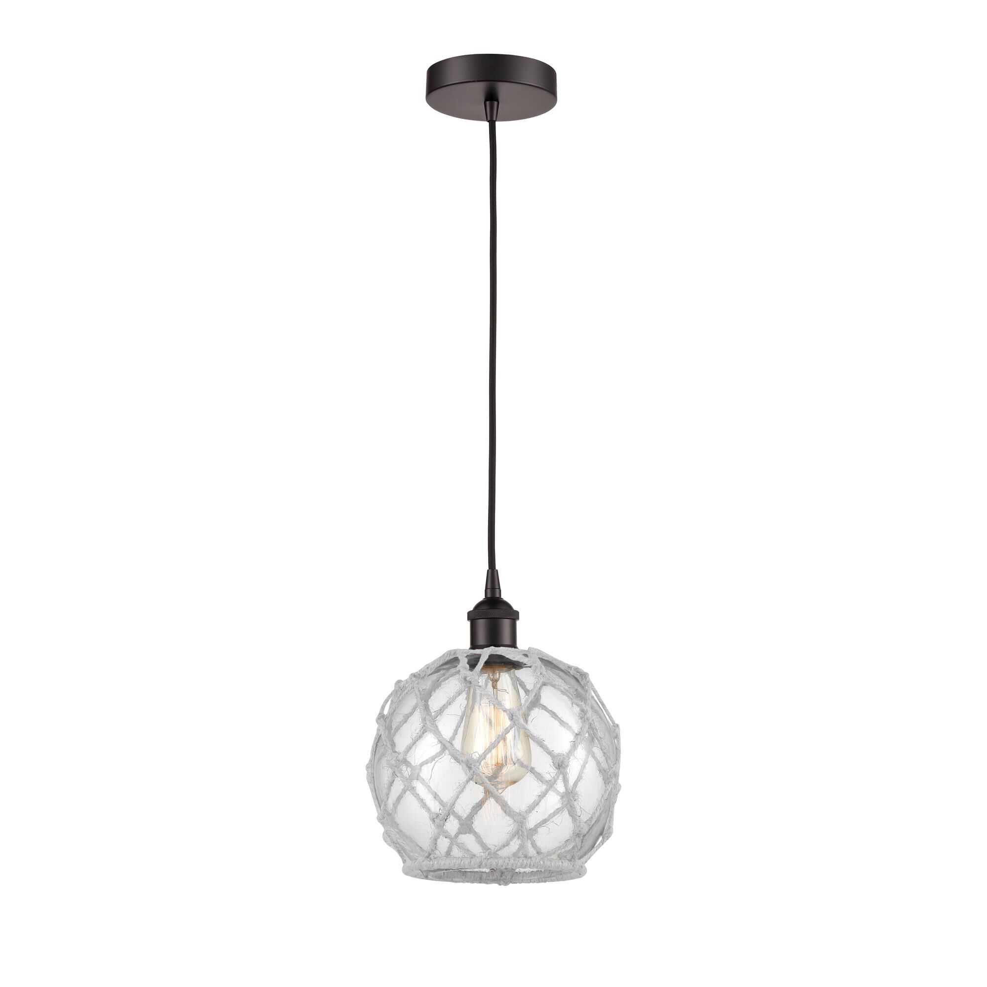 Innovations Lighting Bruno Marashlian Farmhouse Rope 8 Inch Mini Pendant