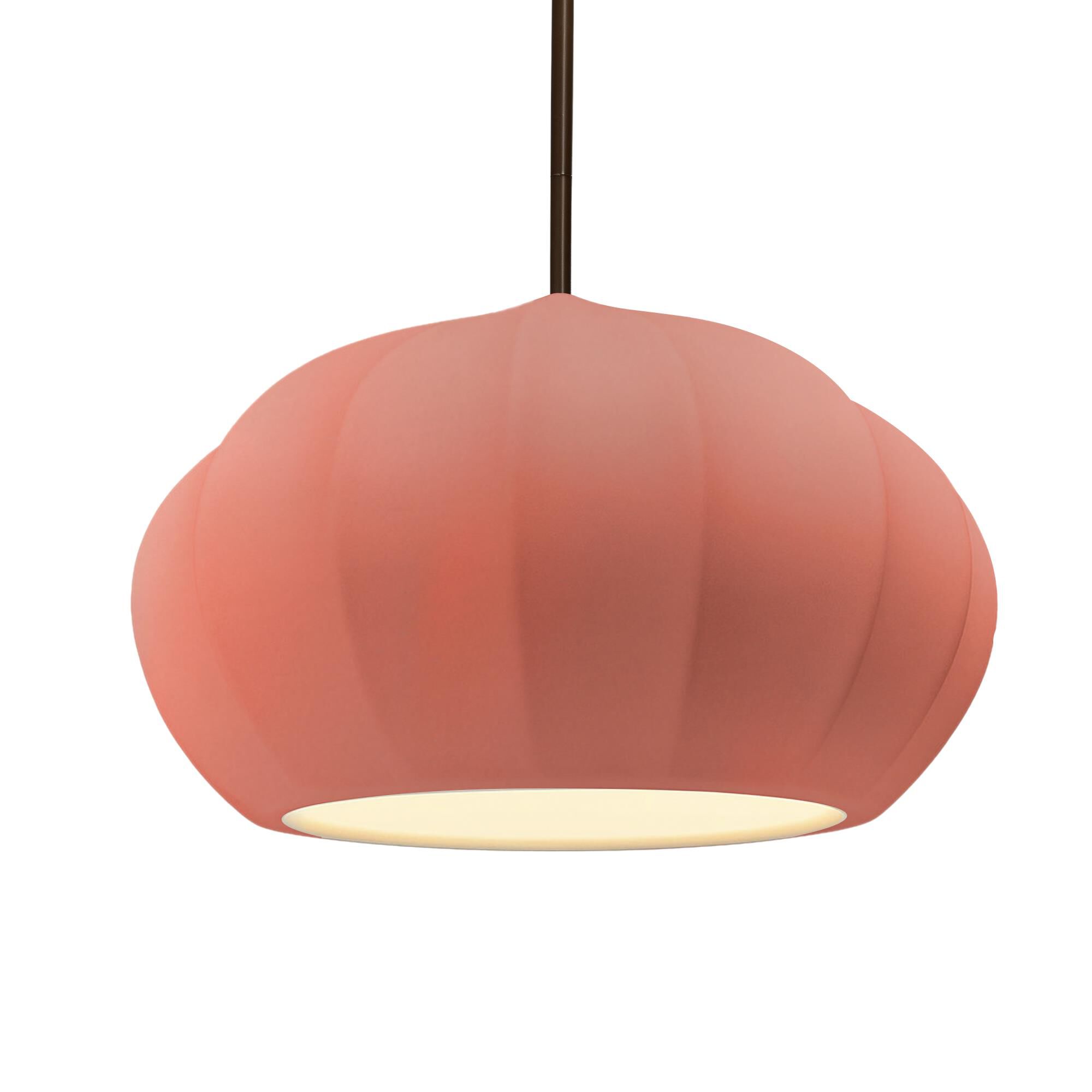 Fluted 13 Inch Large Pendant by Justice Design Group