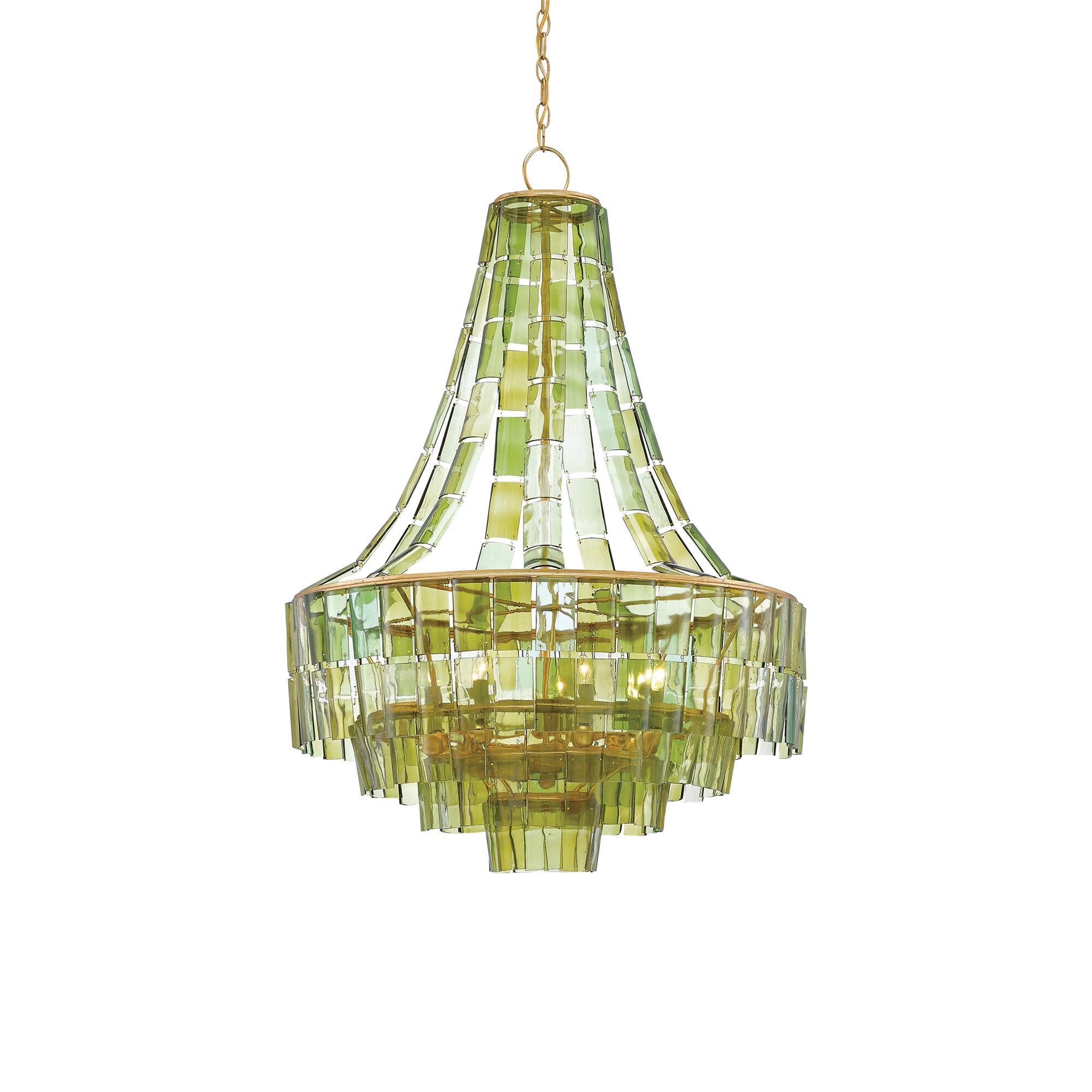 Shown in Dark Contemporary Gold Leaf-Green finish