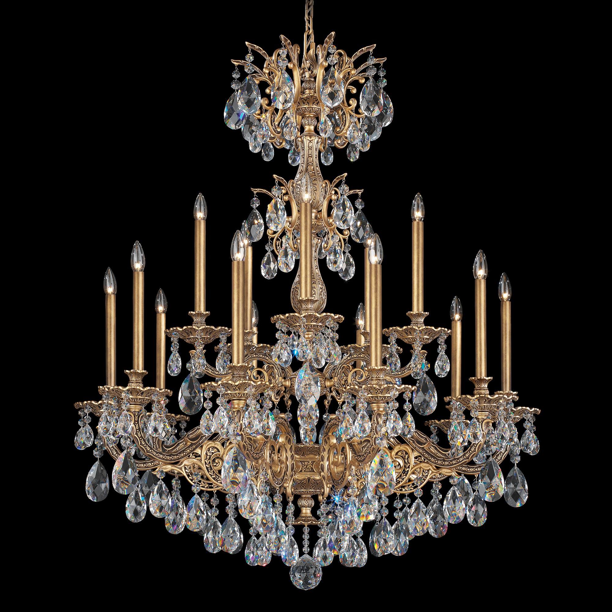 Milano 39 Inch 15 Light Chandelier by Schonbek