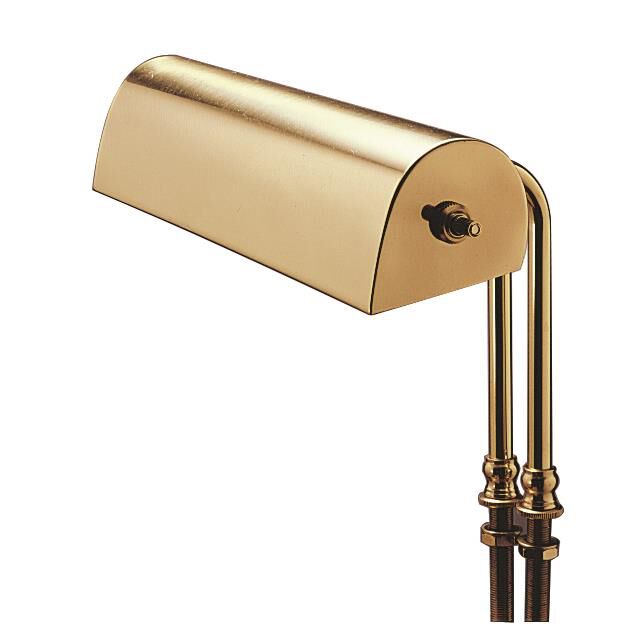 Shown in Polished Brass finish and Metal shade