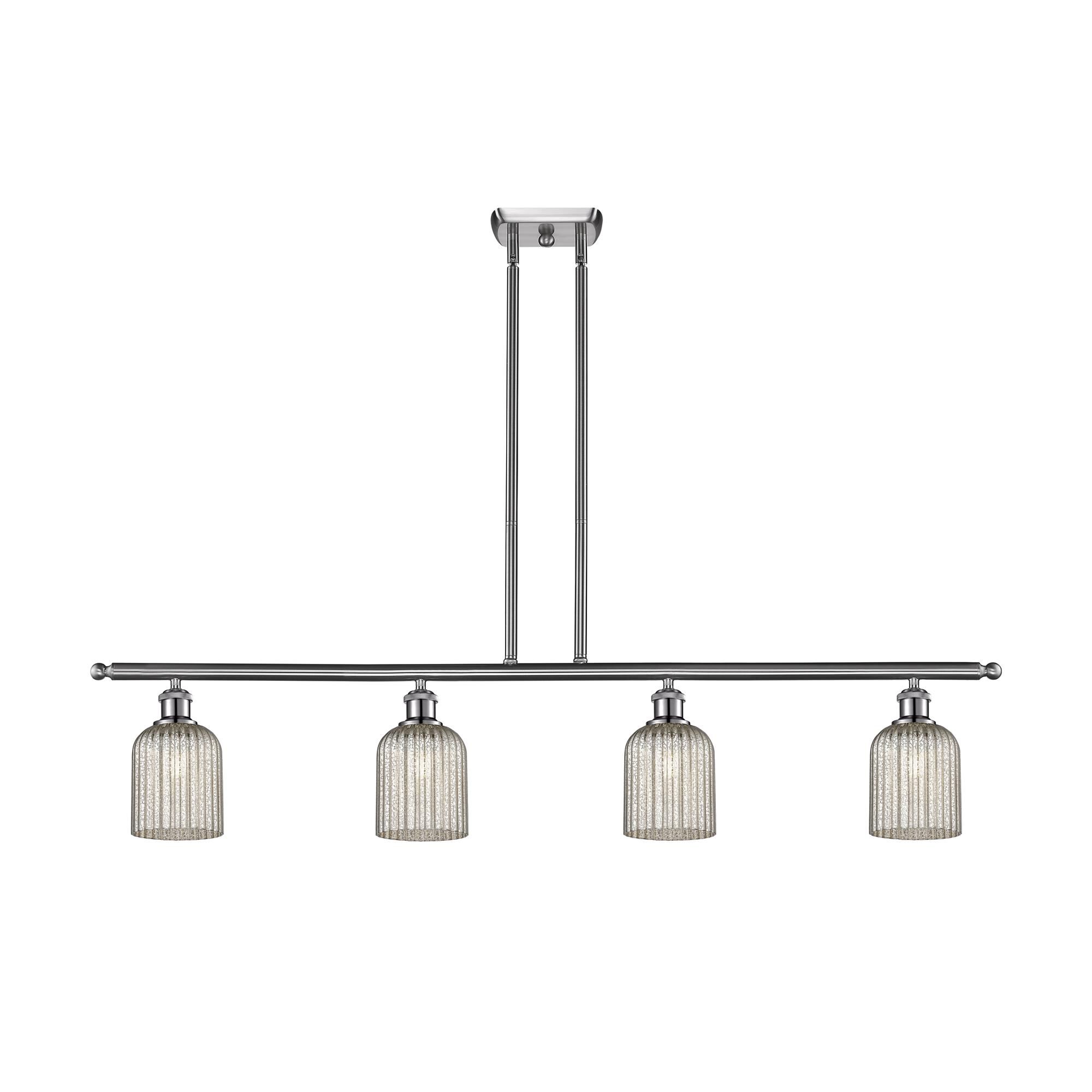 Shown in Satin Nickel finish and Mercury shade