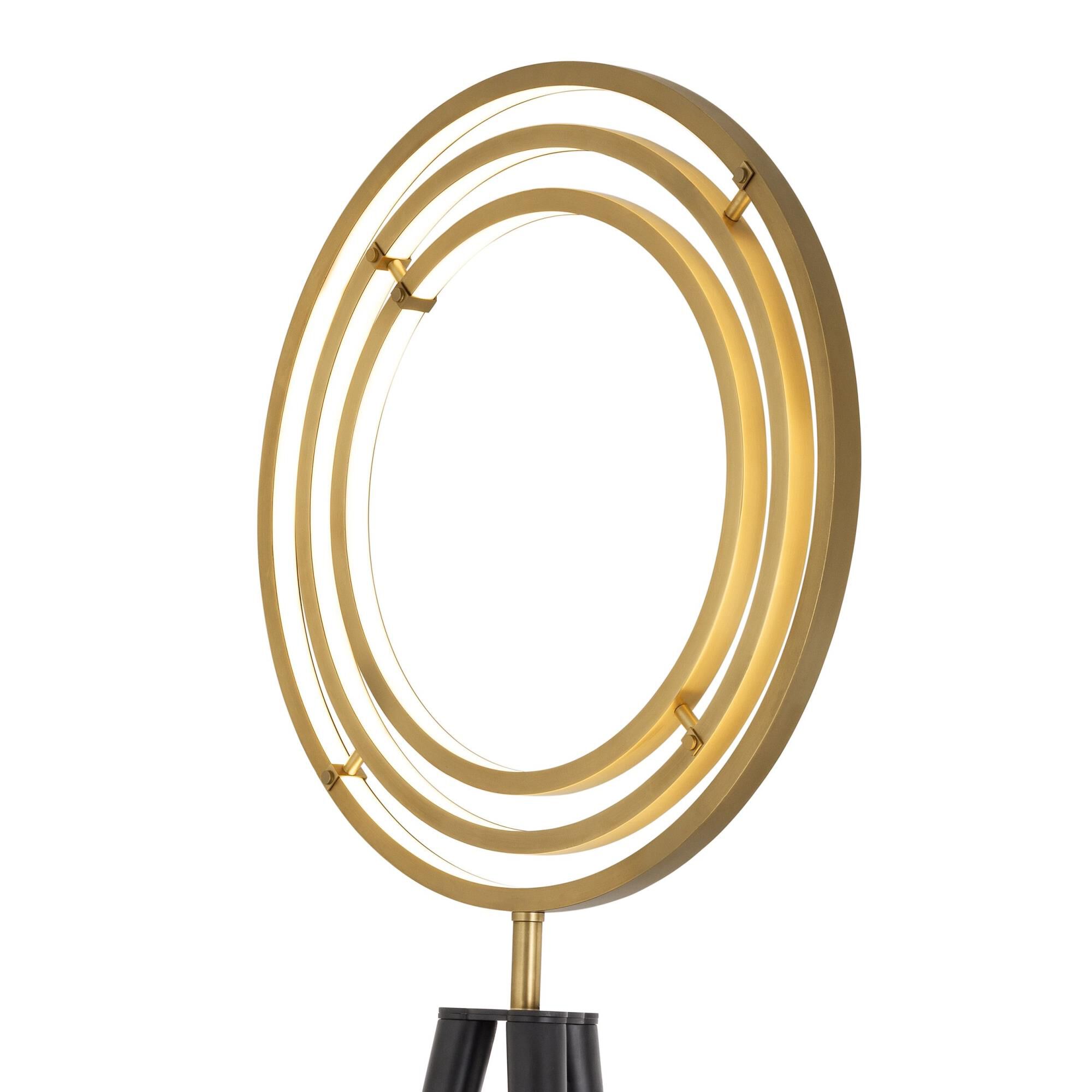 Shown in Antique Brass and Black finish