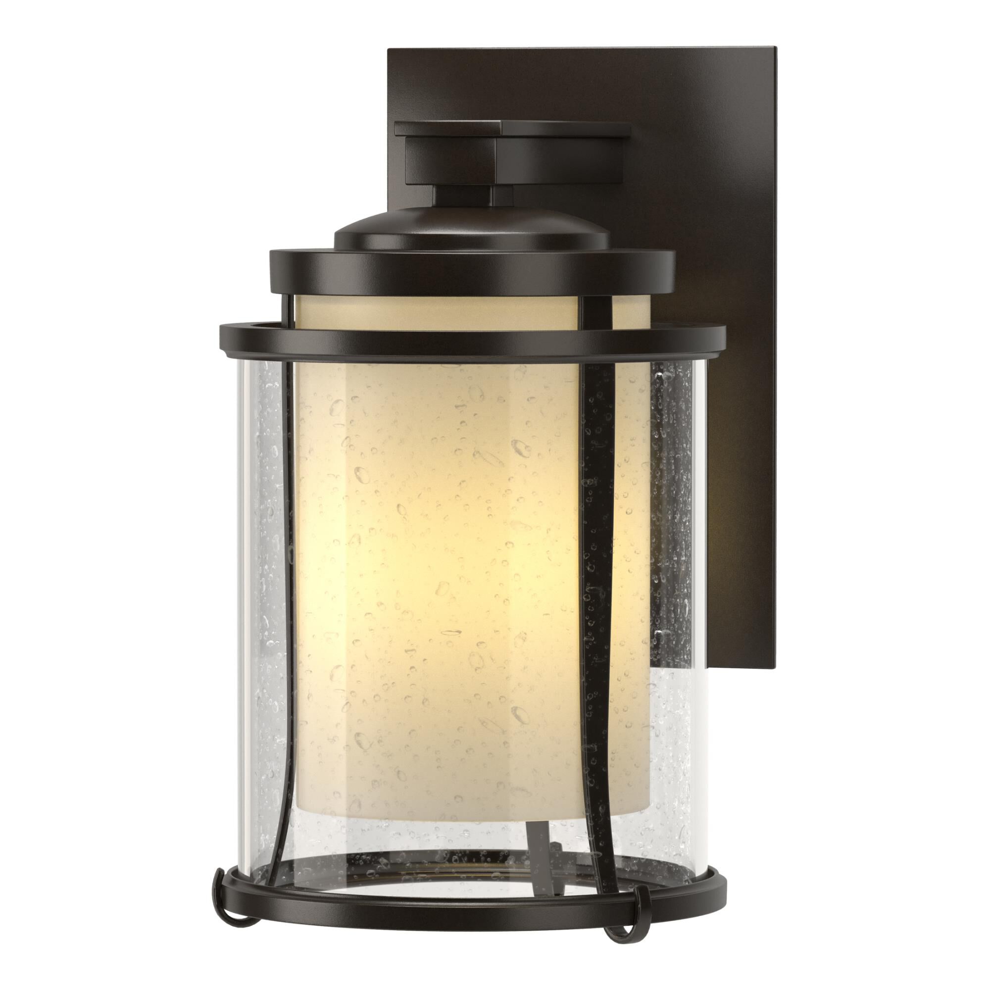 Hubbardton Forge Meridian Small 10 Inch Tall Outdoor Wall Light