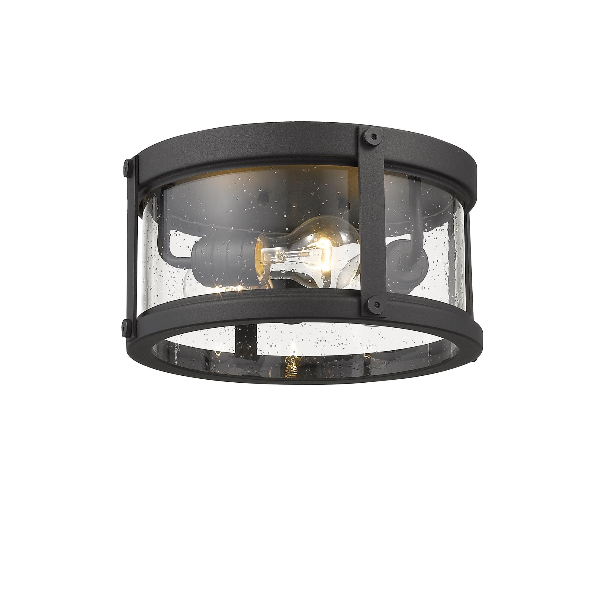 Roundhouse 12 Inch 3 Light Outdoor Flush Mount by Z-Lite