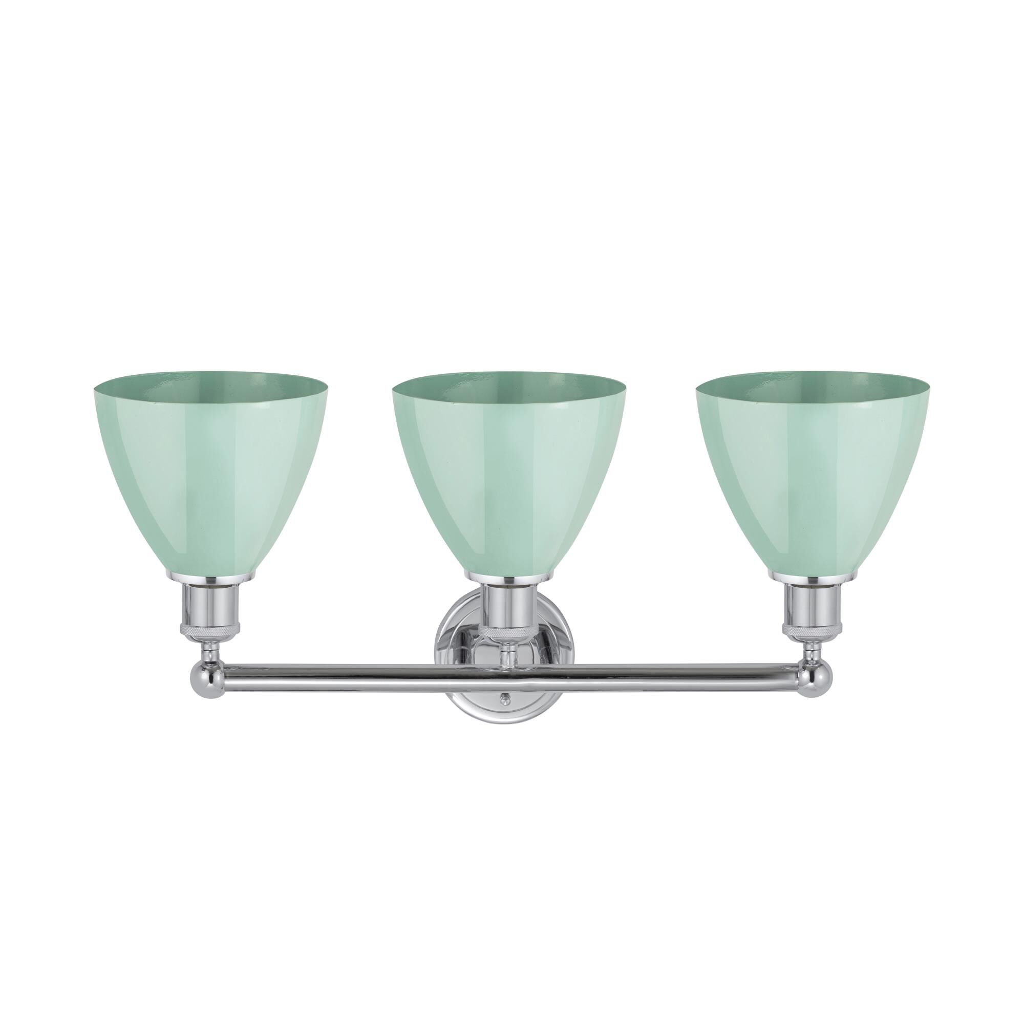 Shown in Polished Chrome finish and Seafoam shade