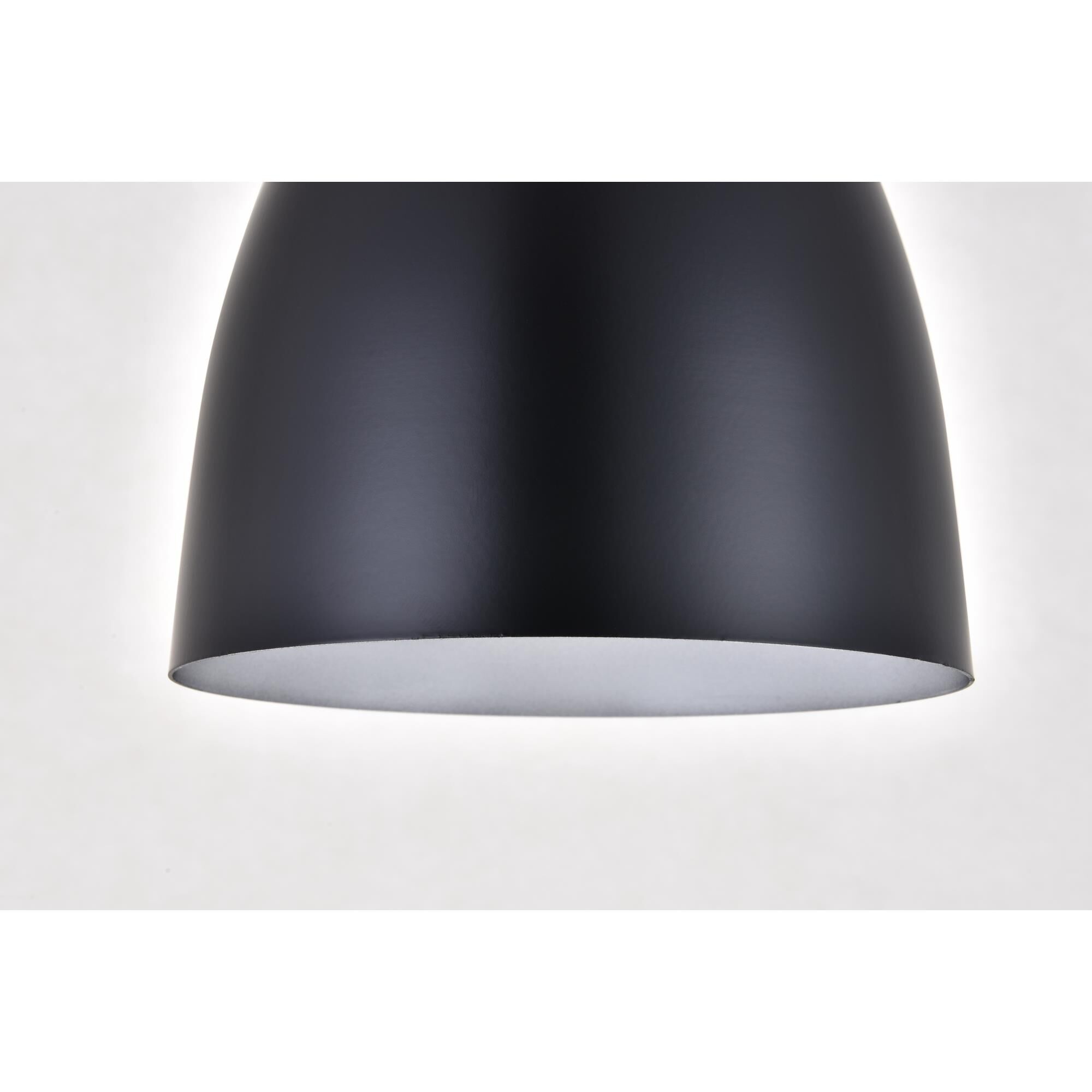 Shown in Black finish and Black Aluminum shade