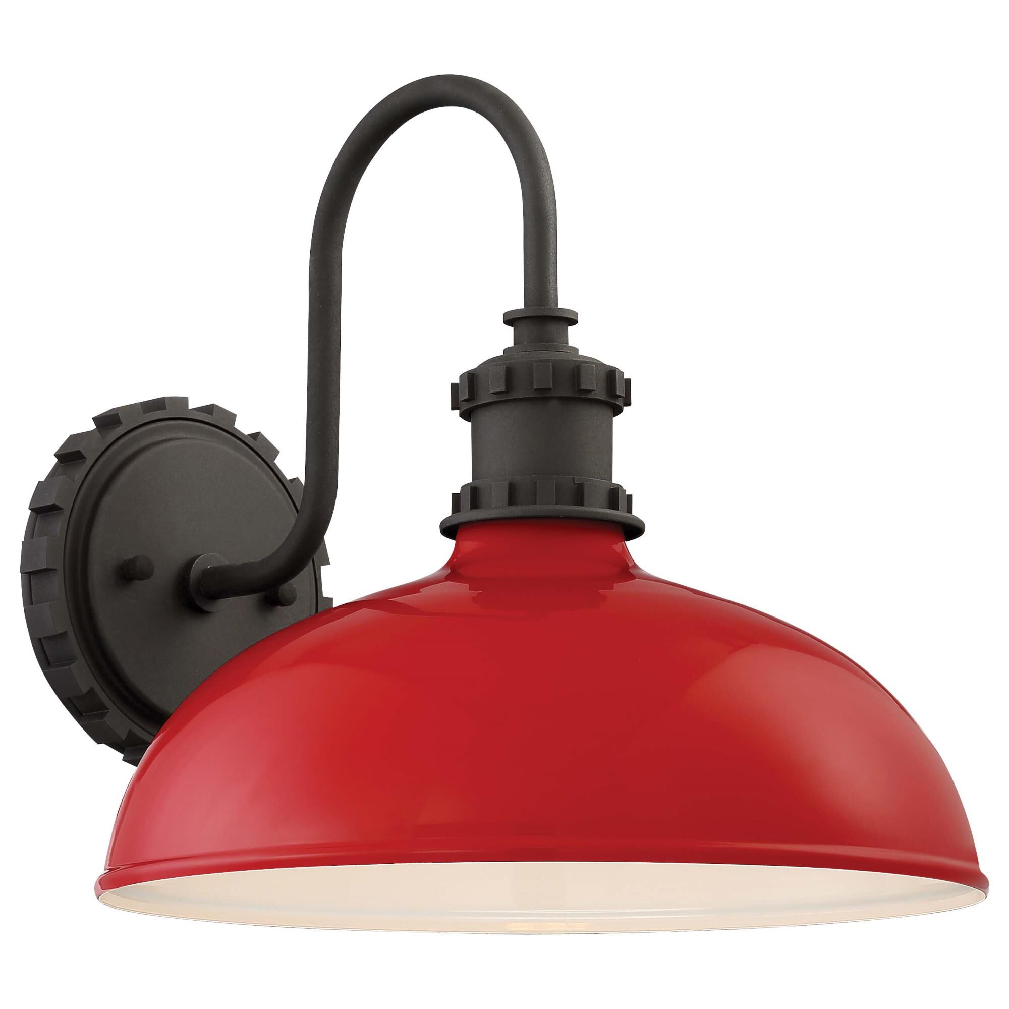 Shown in Red Glass finish and Red glass and Aluminum shade