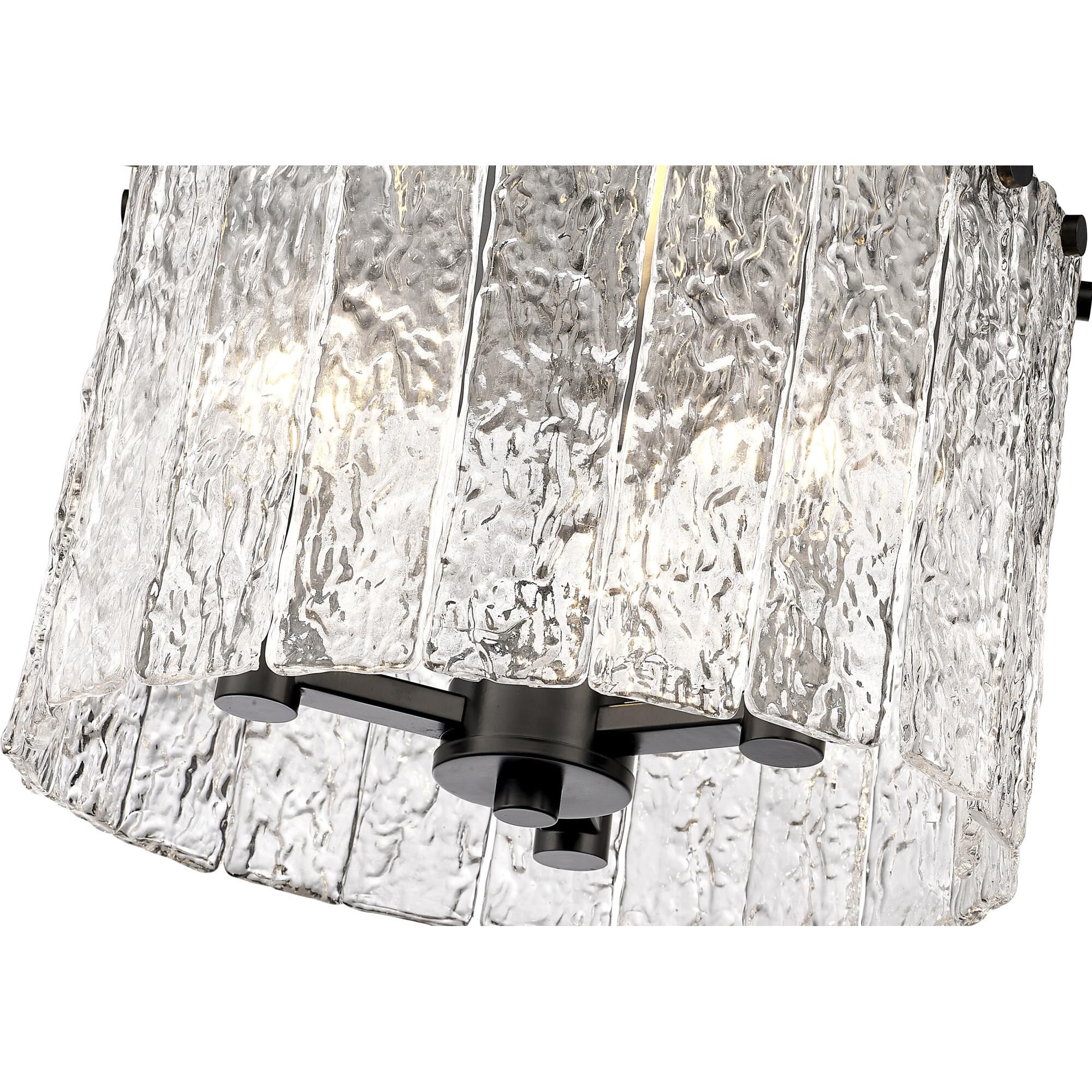 Glacier 12 Inch 3 Light Flush Mount by Z-Lite