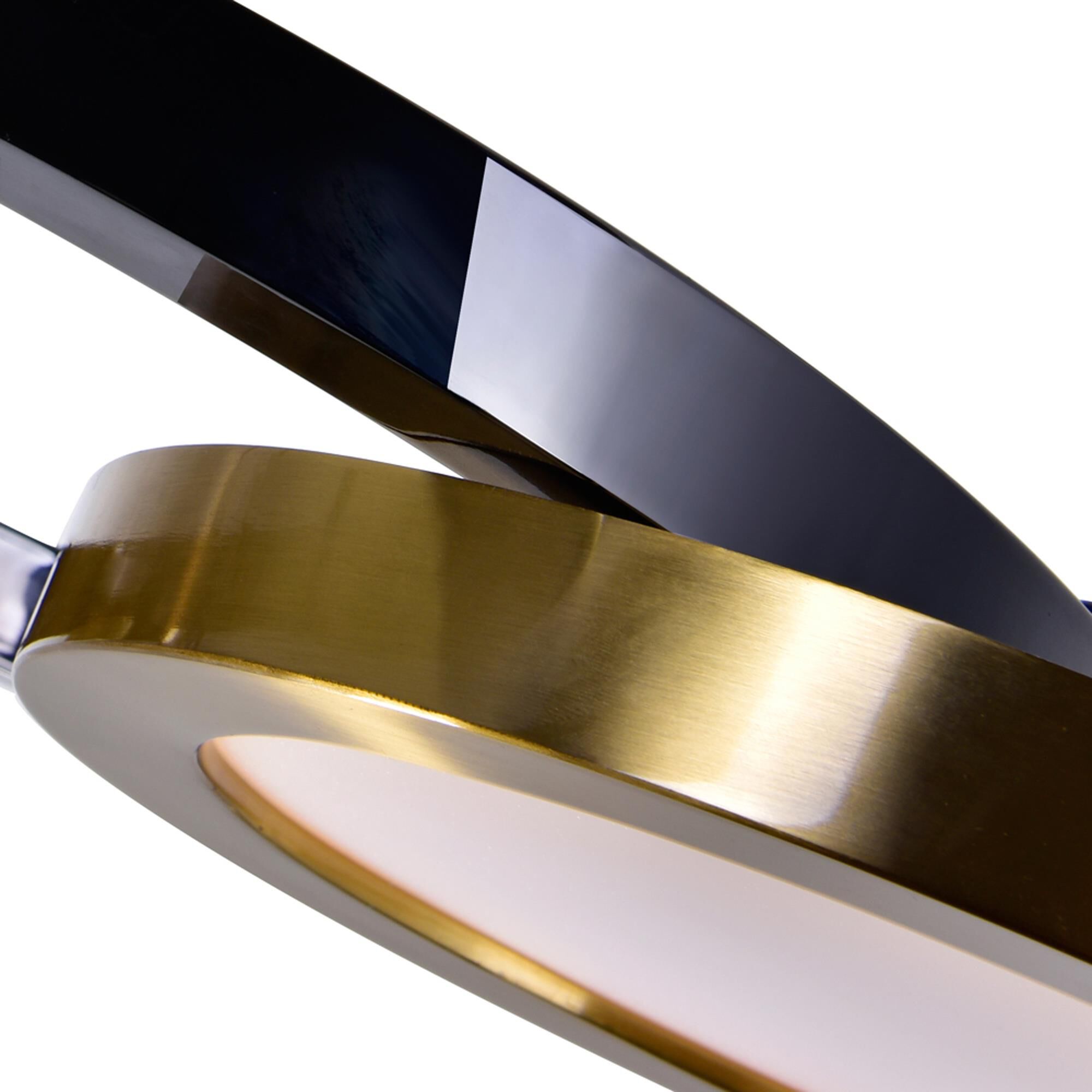 CWI Lighting Deux Lunes 20 Inch LED Linear Suspension Light