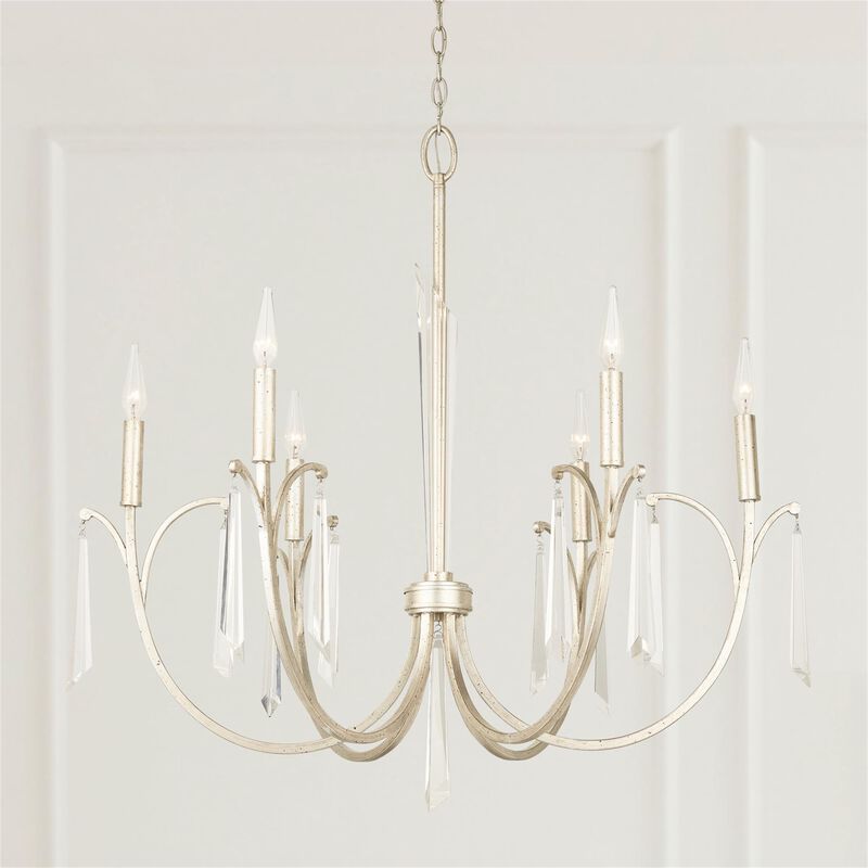 Gwyneth 33 Inch 6 Light Chandelier by Capital Lighting Fixture Company