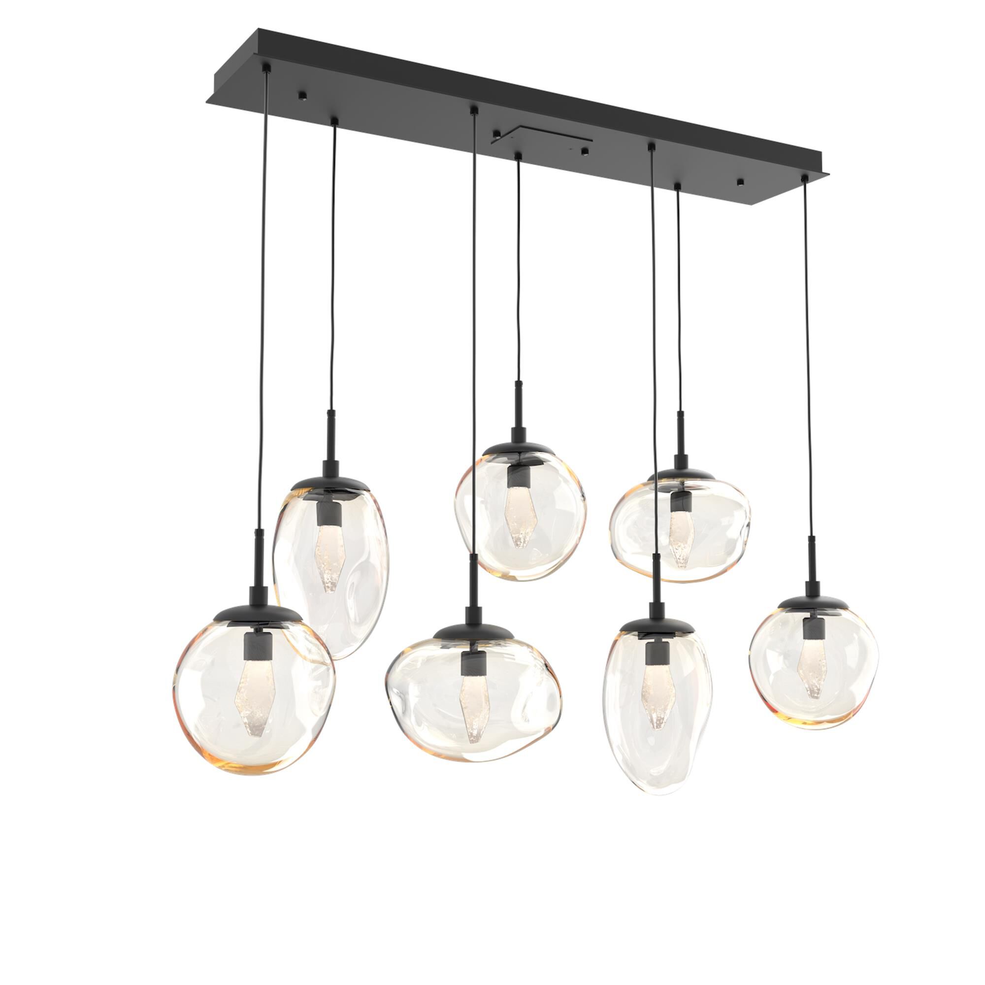 Shown in Matte Black finish and Geo Inner Amber Outer glass