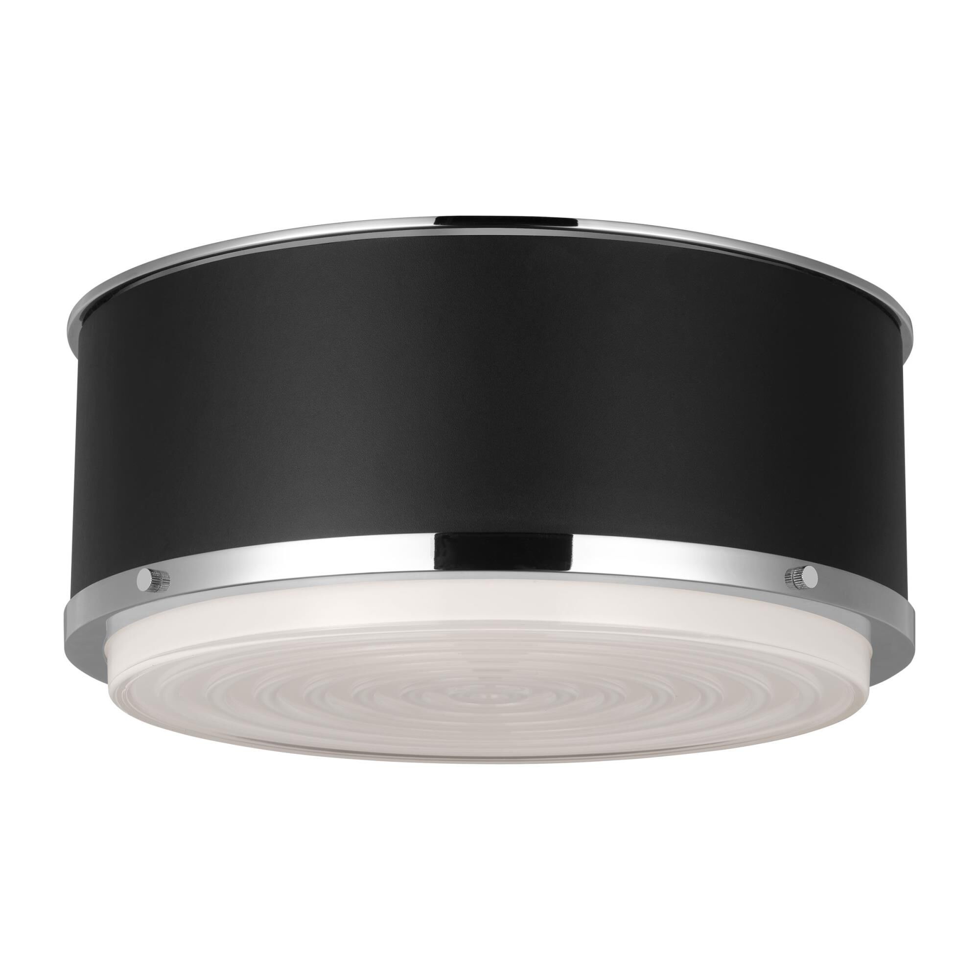 Shown in Polished Nickel finish and Silk Screen White Inside Clear Outside glass