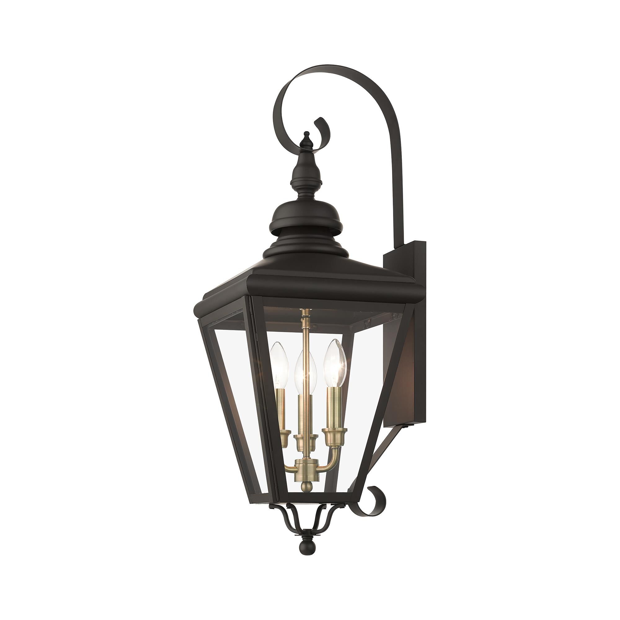 Adams 29 Inch Tall 3 Light Outdoor Wall Light by Livex Lighting