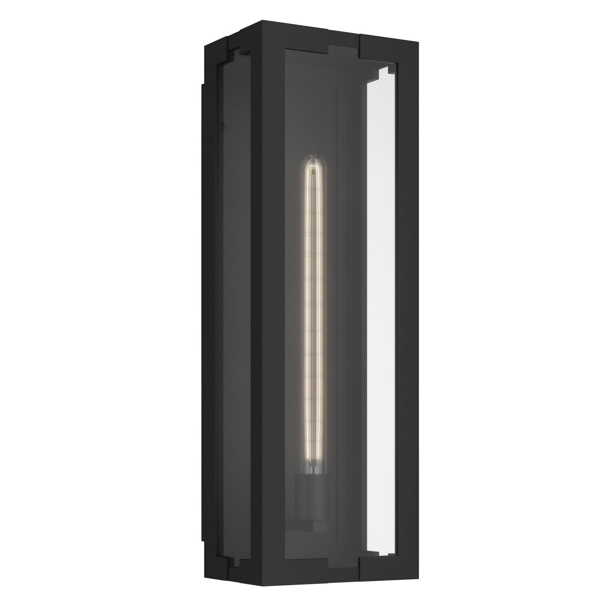 Shown in Textured Black finish and Clear glass